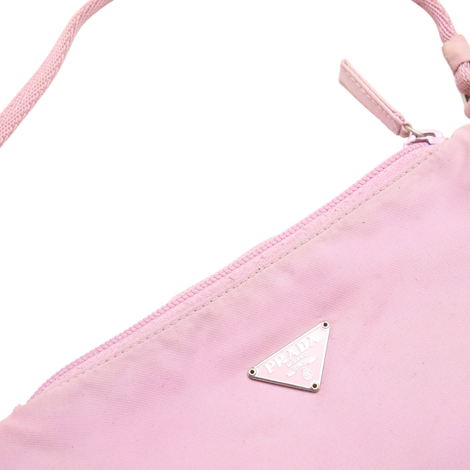 prada 2000s pink nylon bag