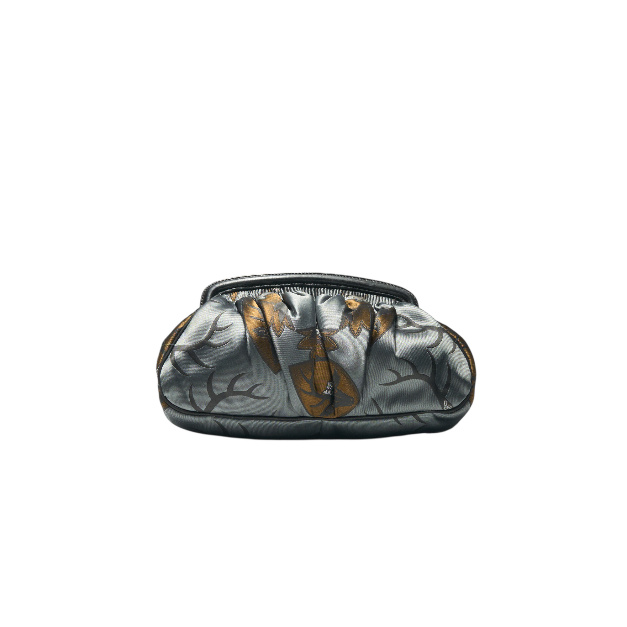 miu miu 2000s gray clutch bag