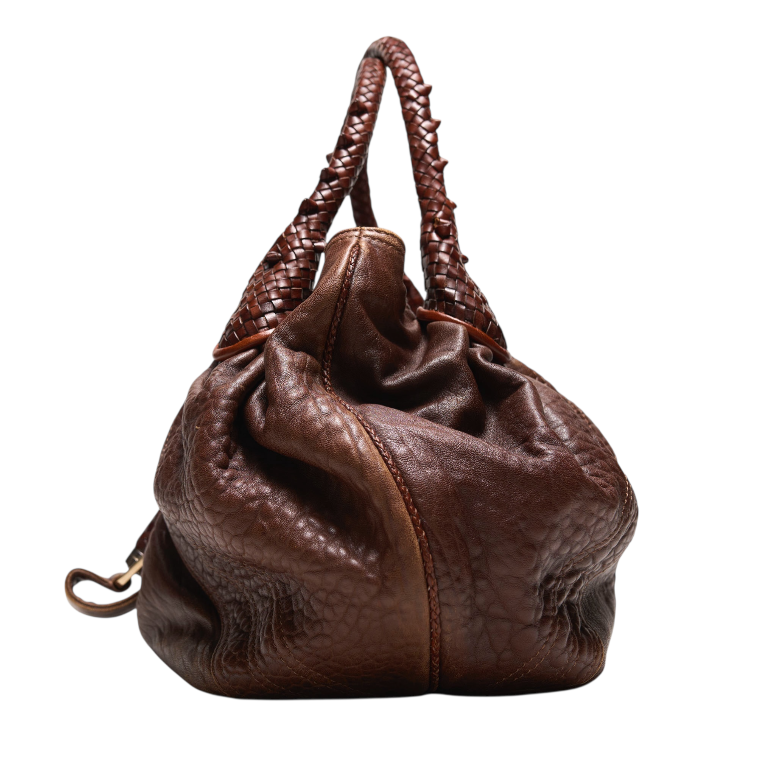 fendi 2000s red brown spy bag