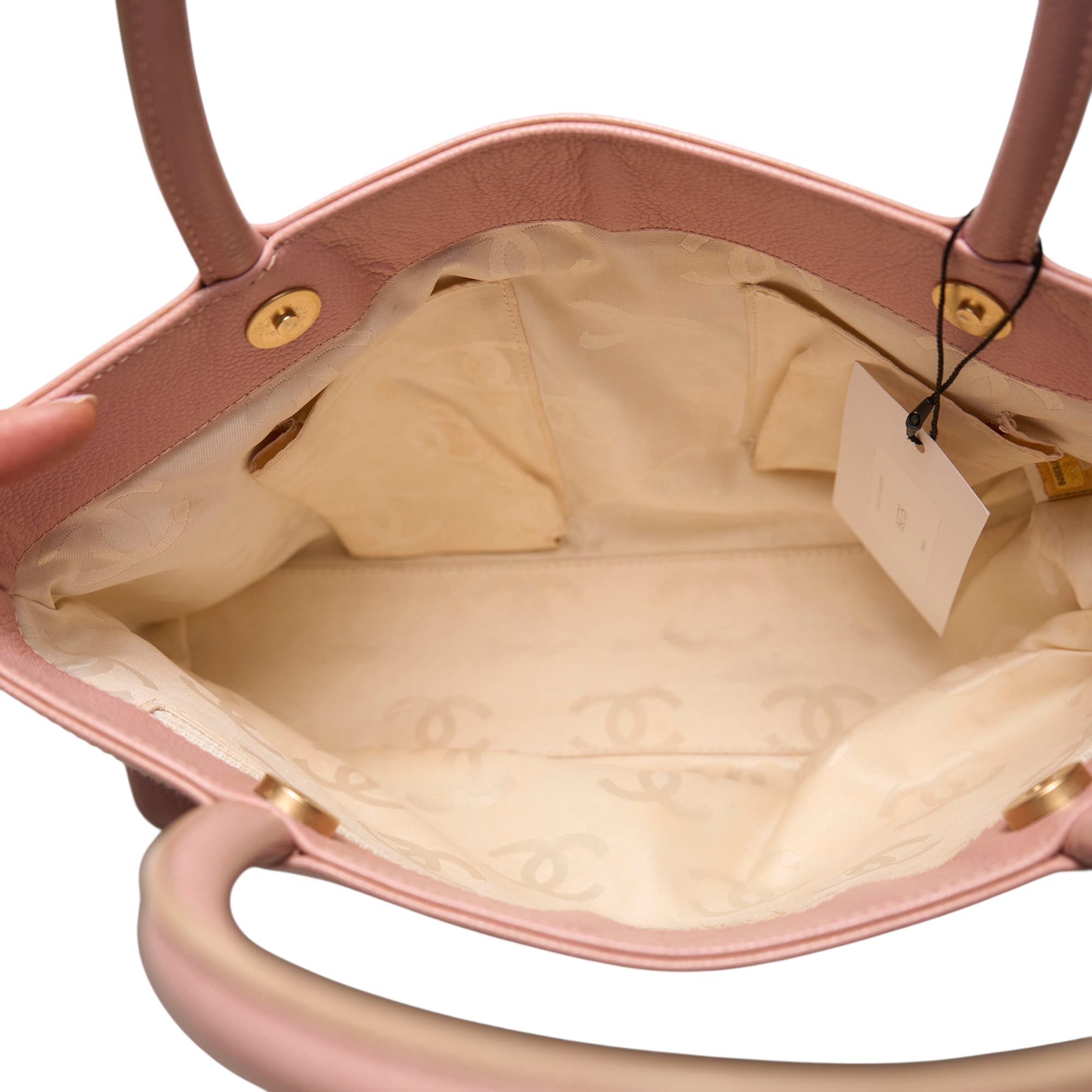 chanel 2000s pink tote bag