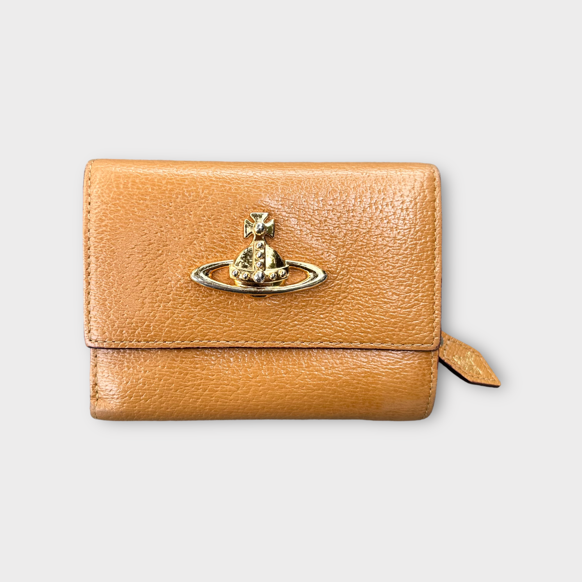 vivienne westwood tan wallet