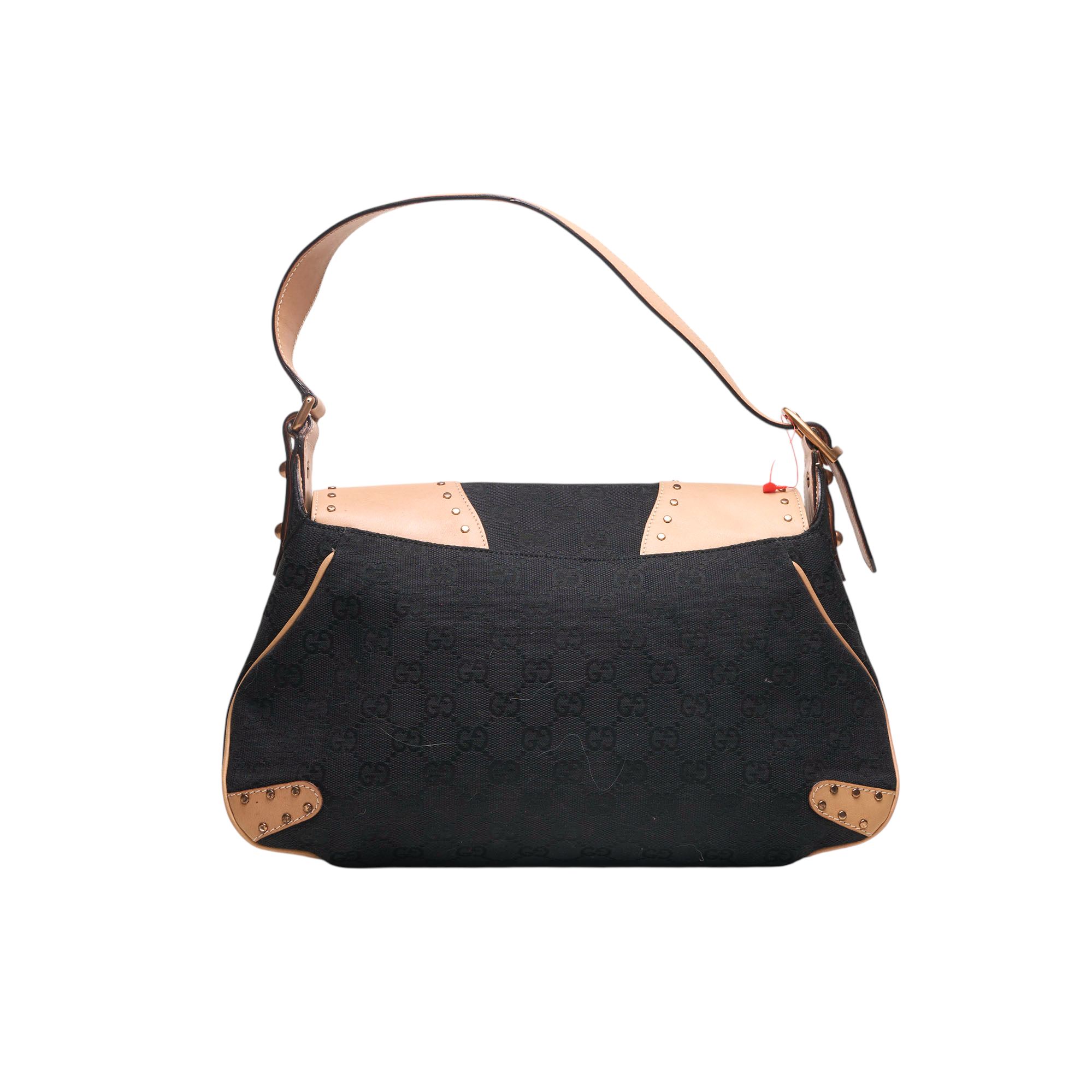 gucci 2000s black horsebit bag