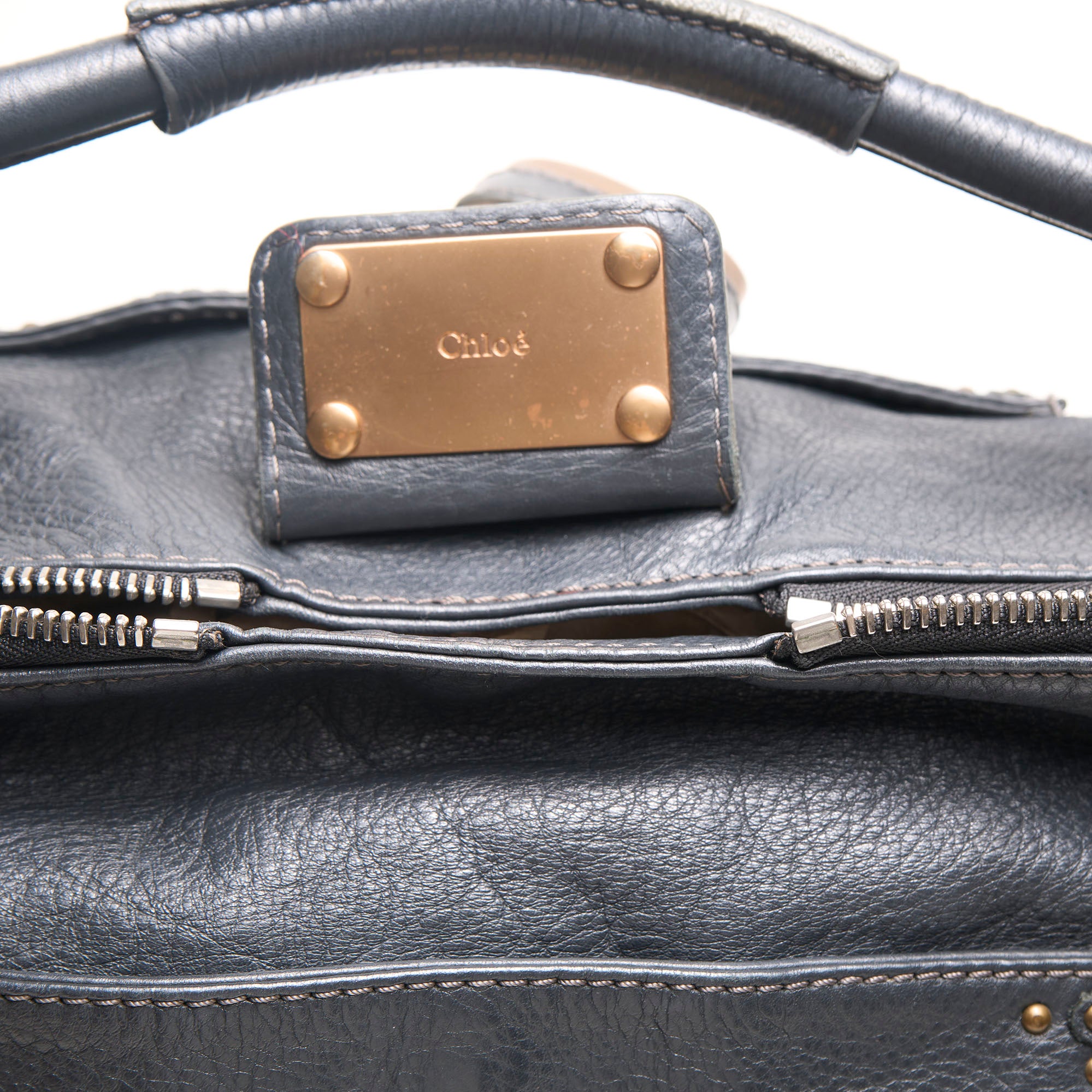 chloé 2000s gray paddington bag