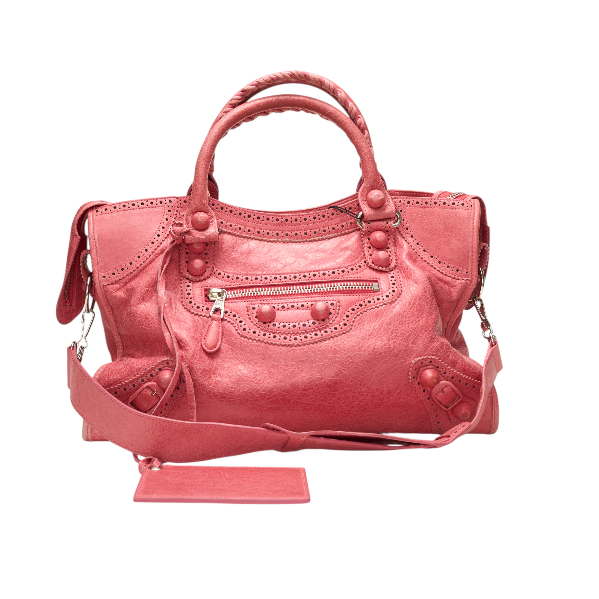 balenciaga 2012 hot pink city bag