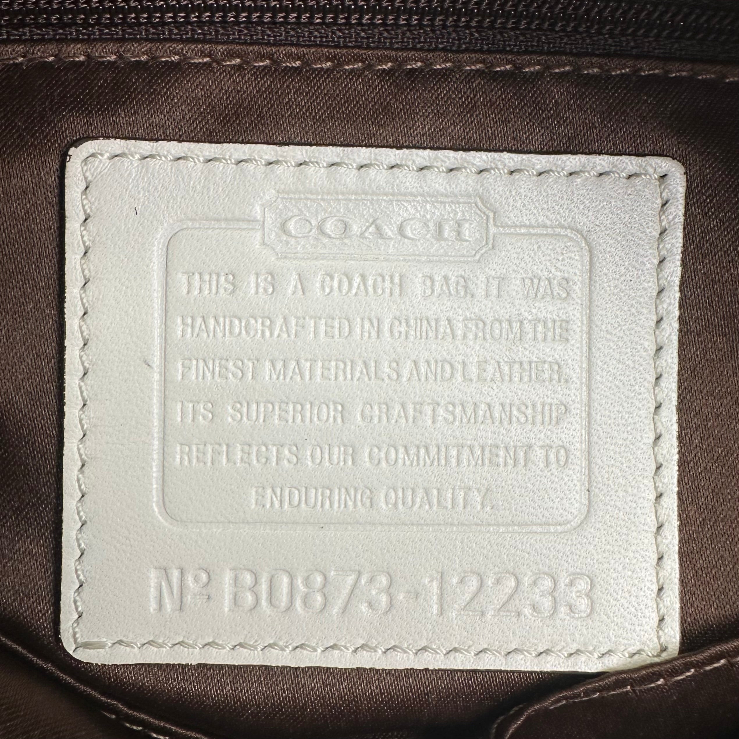 バッグ Coach One Sholder Signature archive 00s coach 2000s shoulder bag – hachi archive