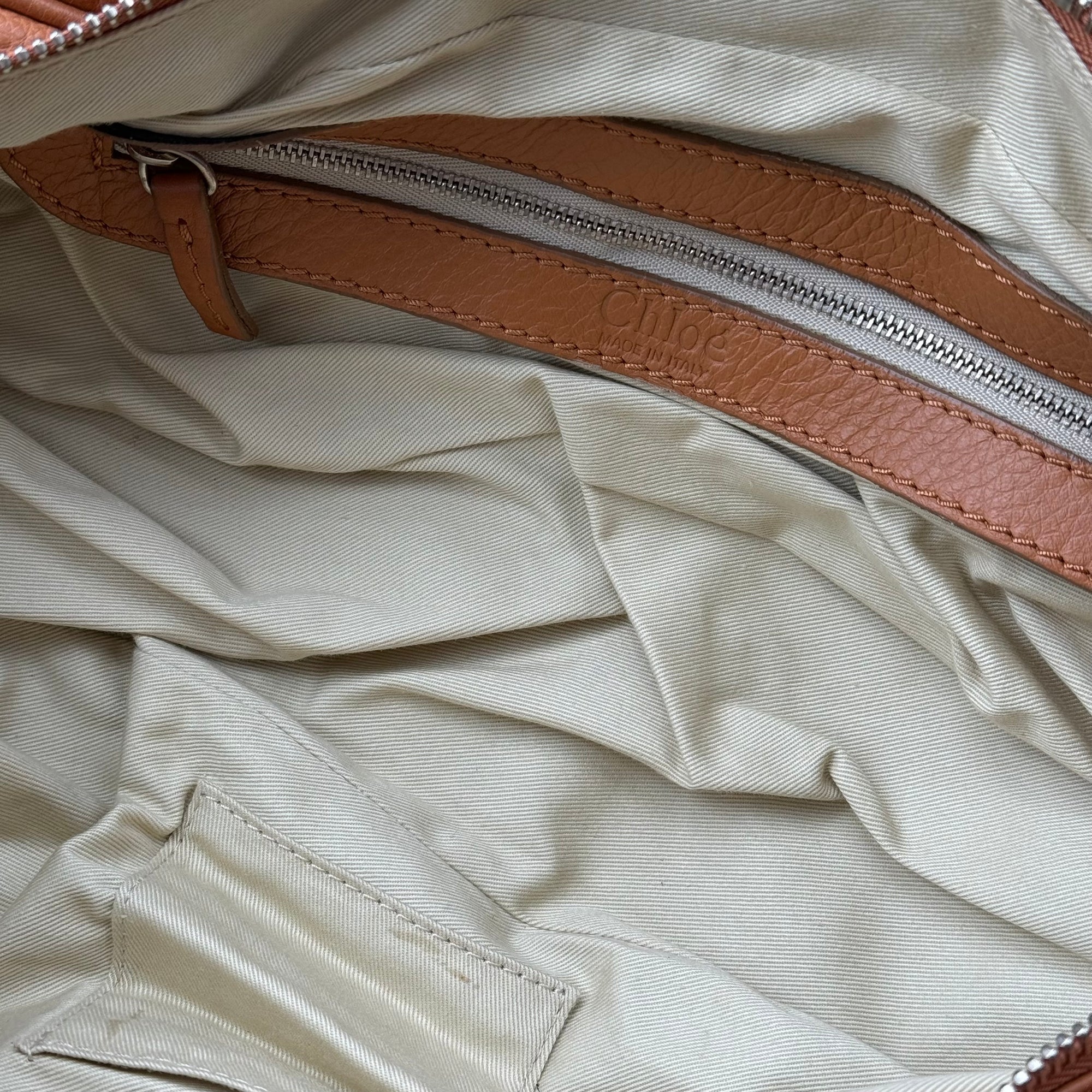 chloé 2000s tan paddington bag