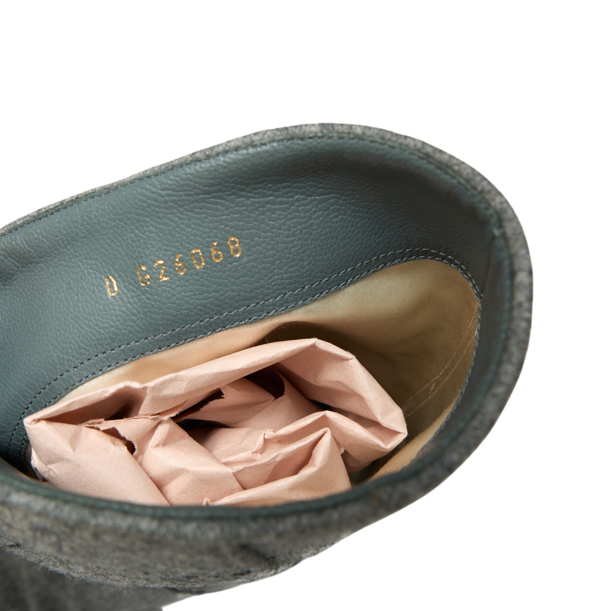 chanel 2000s gray cowboy boots