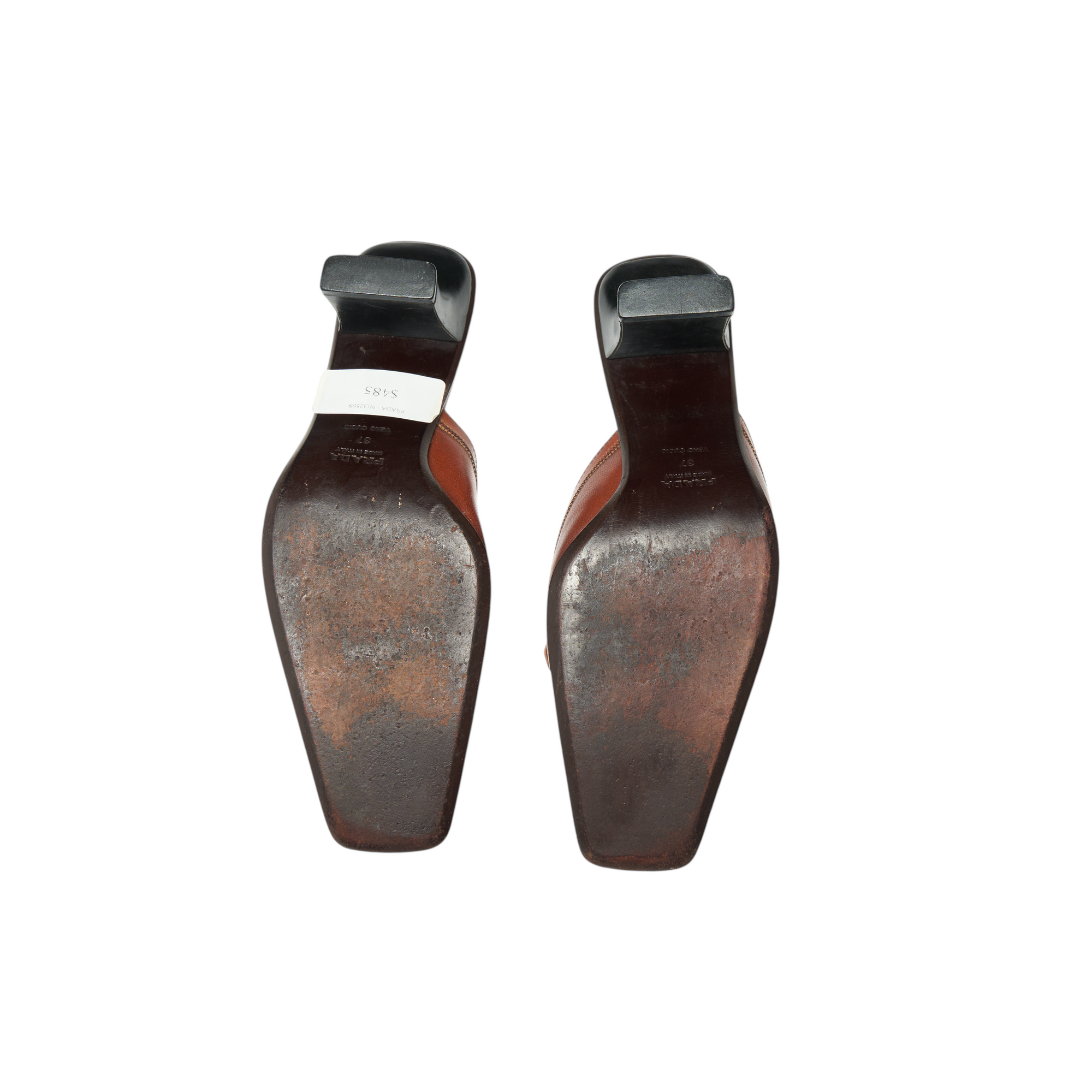prada a/w 1999 brown heels