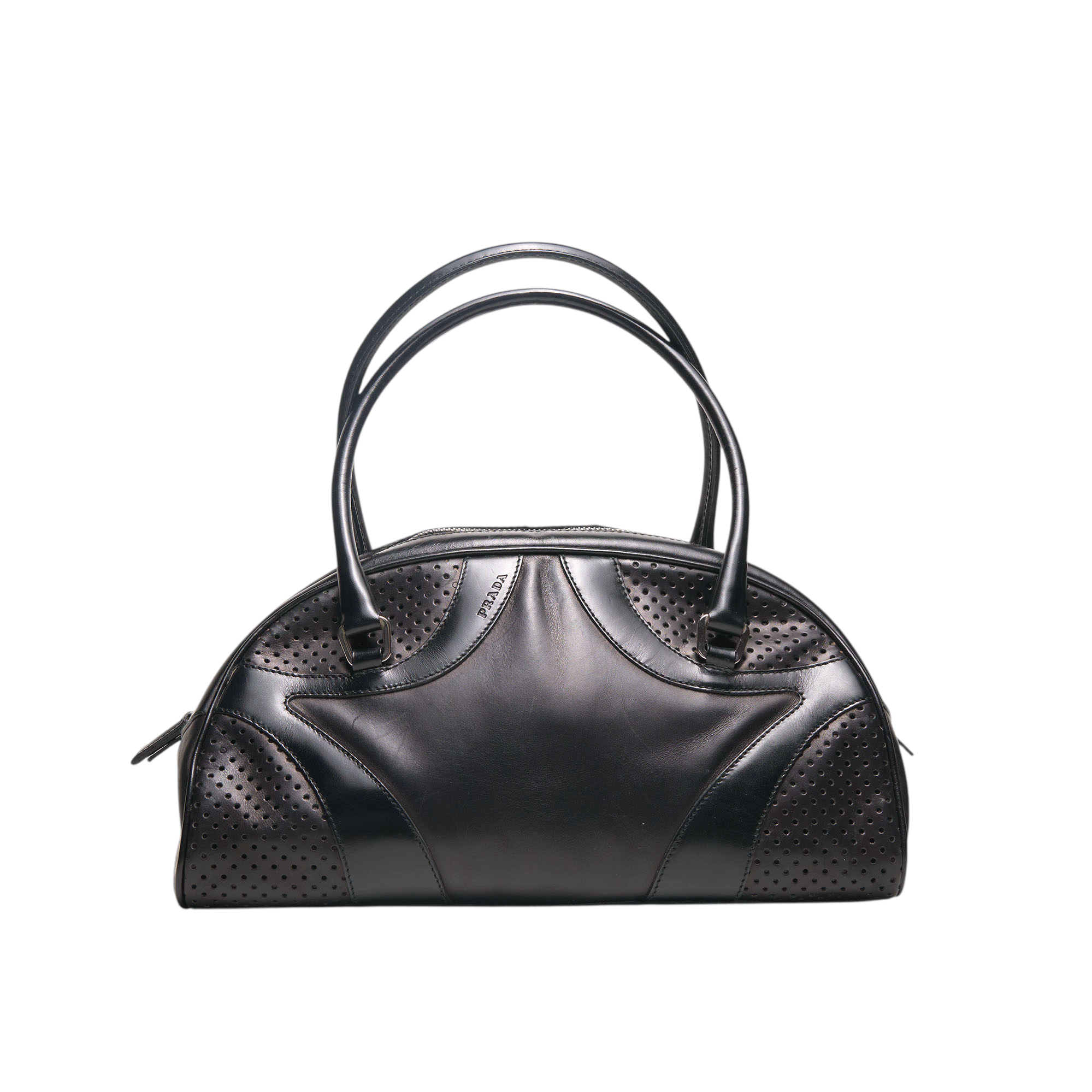 prada ss2000 black bowling bag