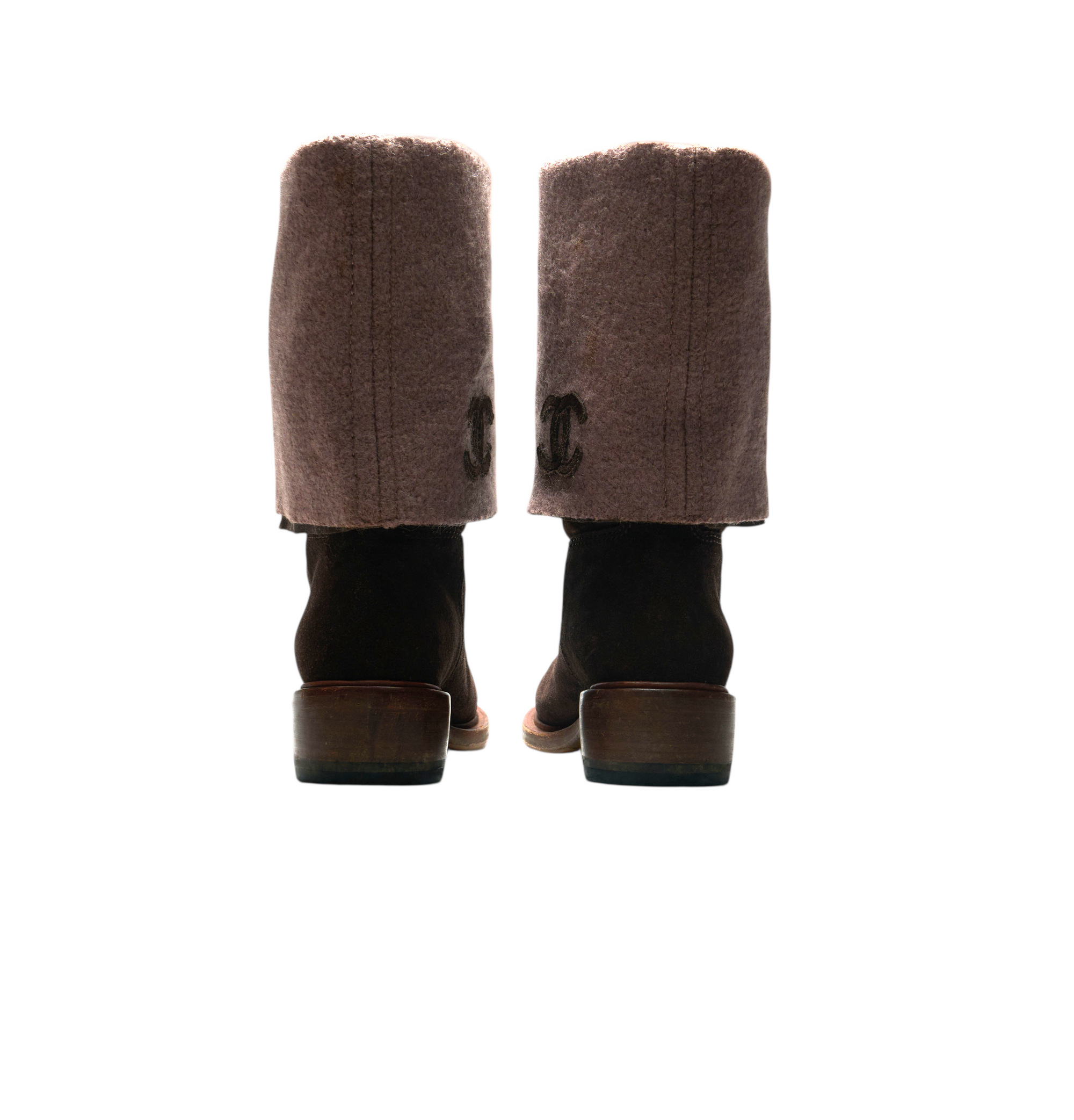 chanel 2000s brown boots