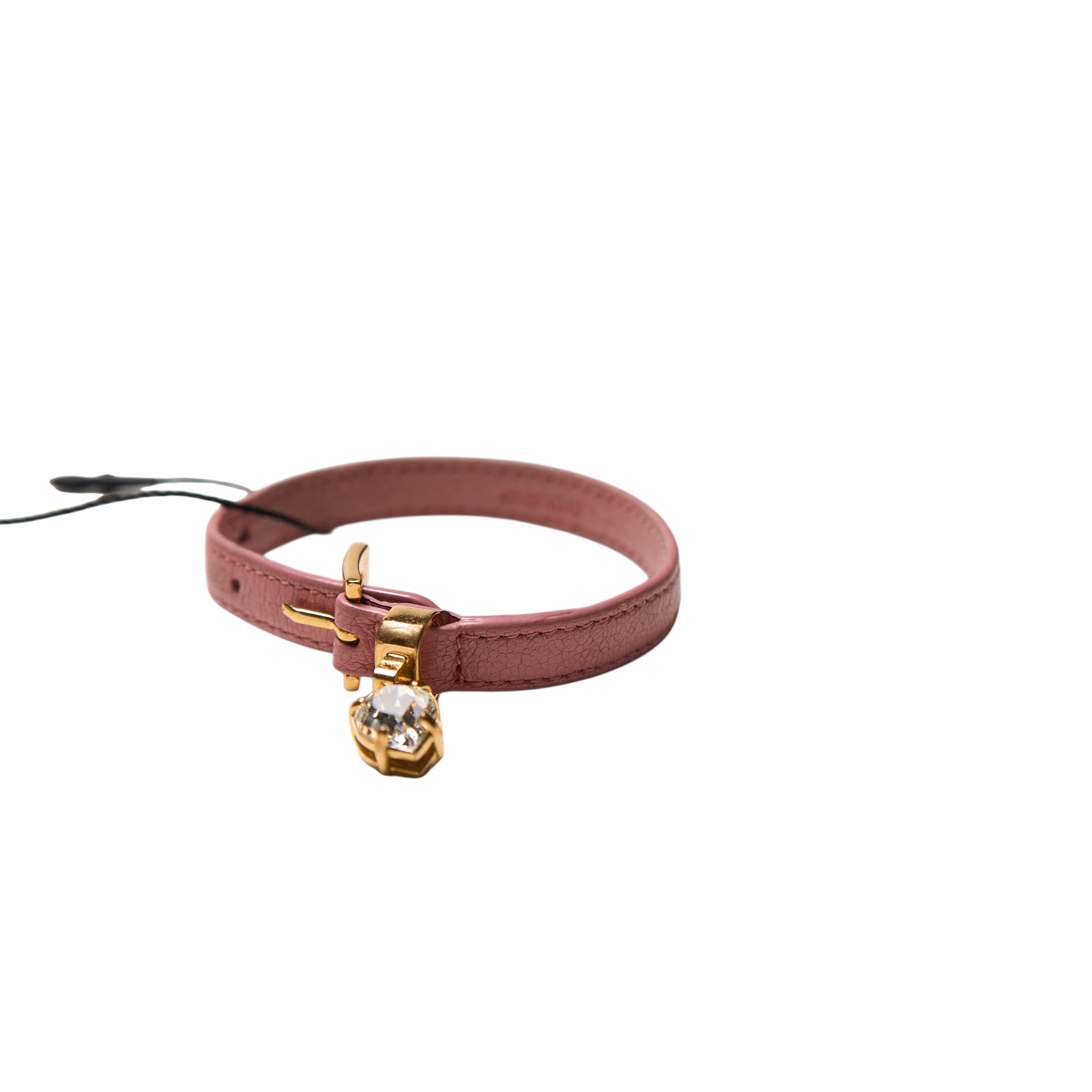 miu miu pink heart bracelet