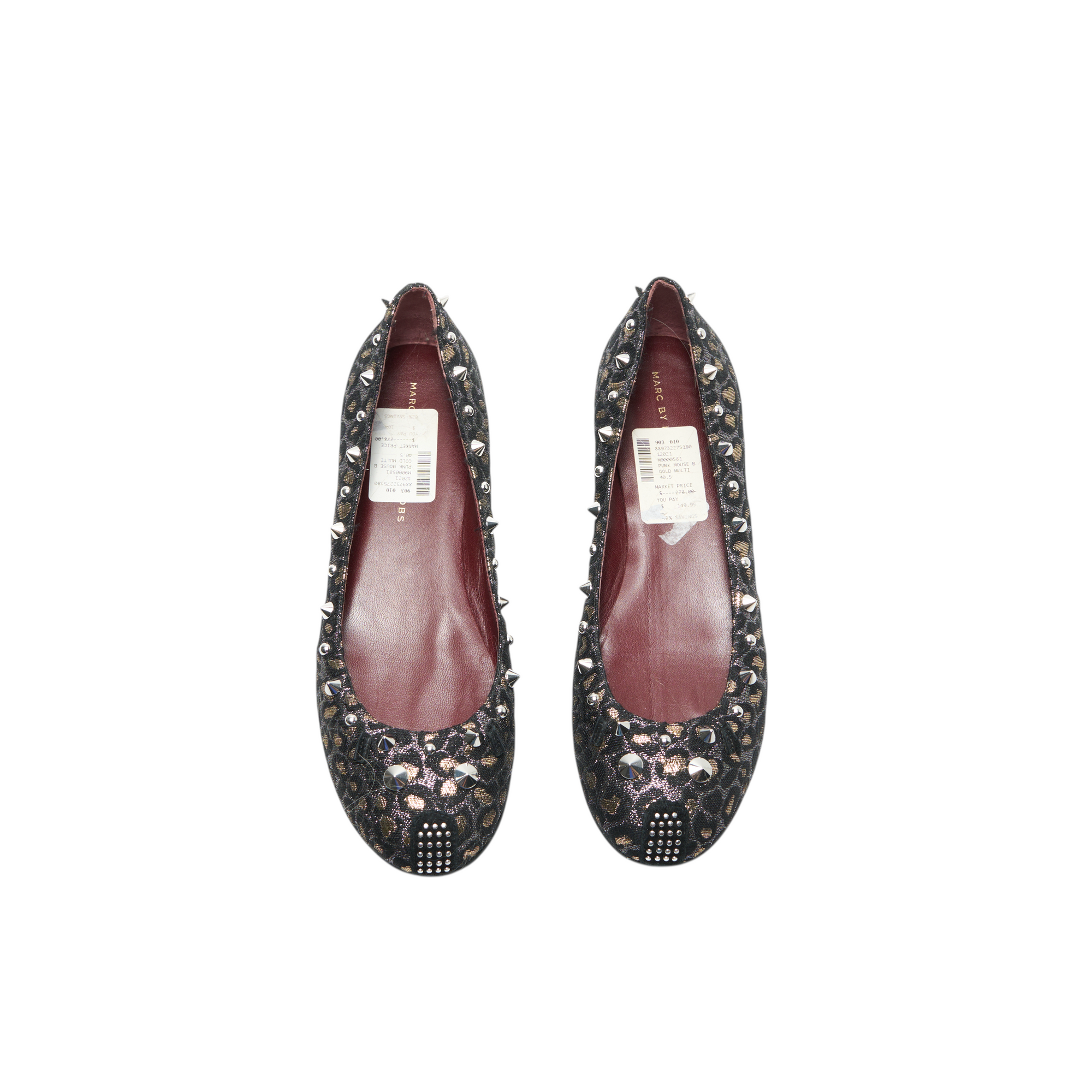 marc jacobs 2000s cheetah mouse flats
