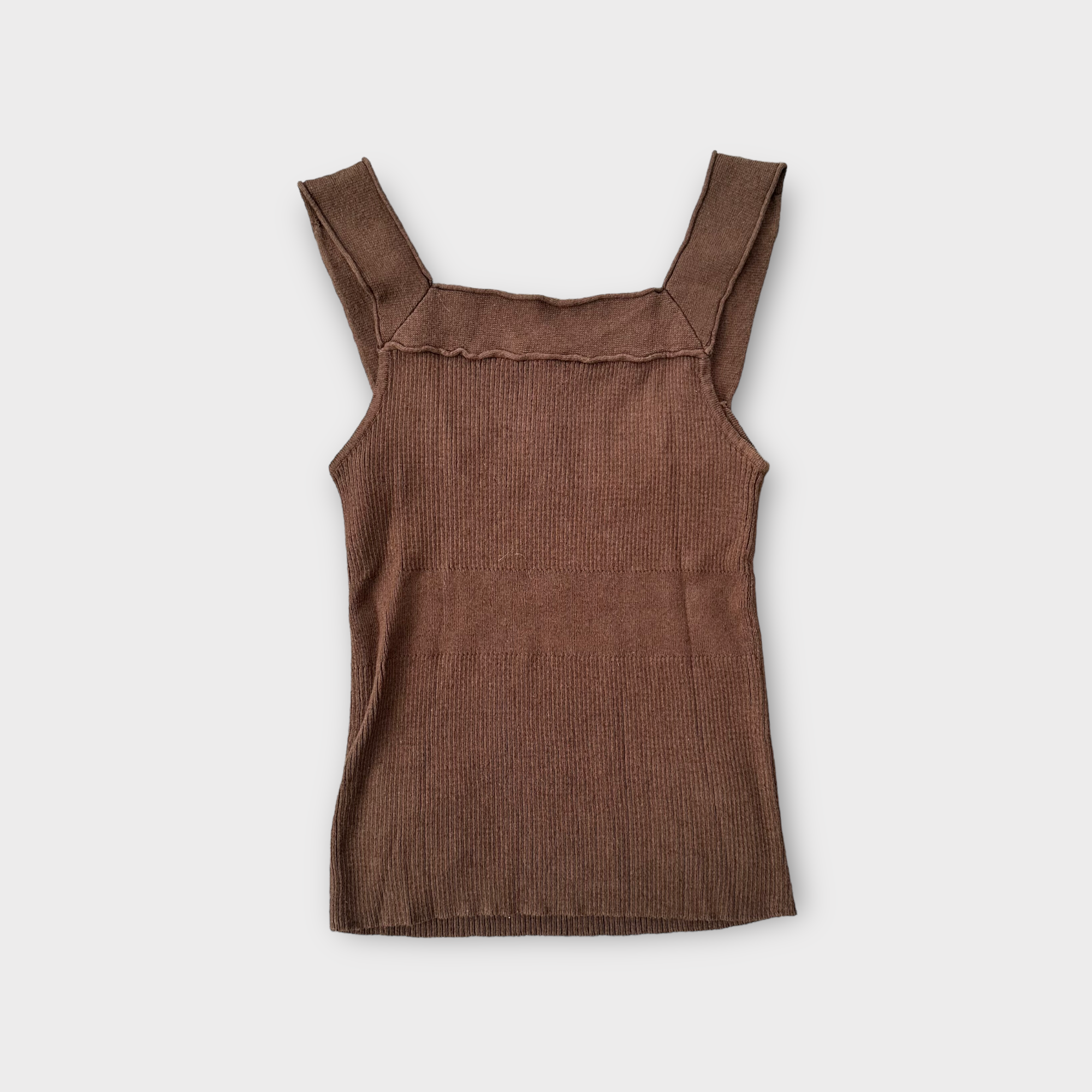 chloé 2000s brown tank top