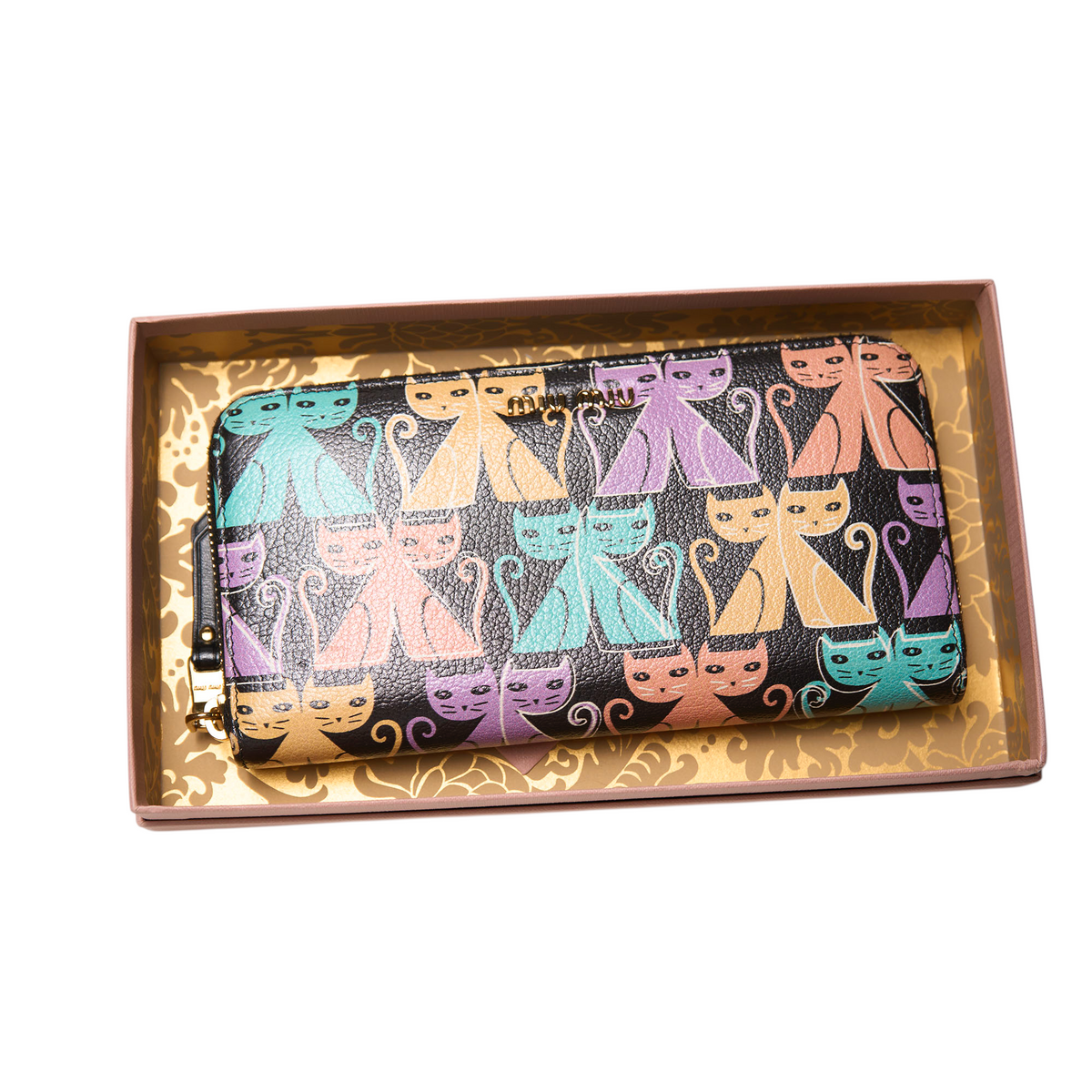 miu miu black cat wallet – hachi archive