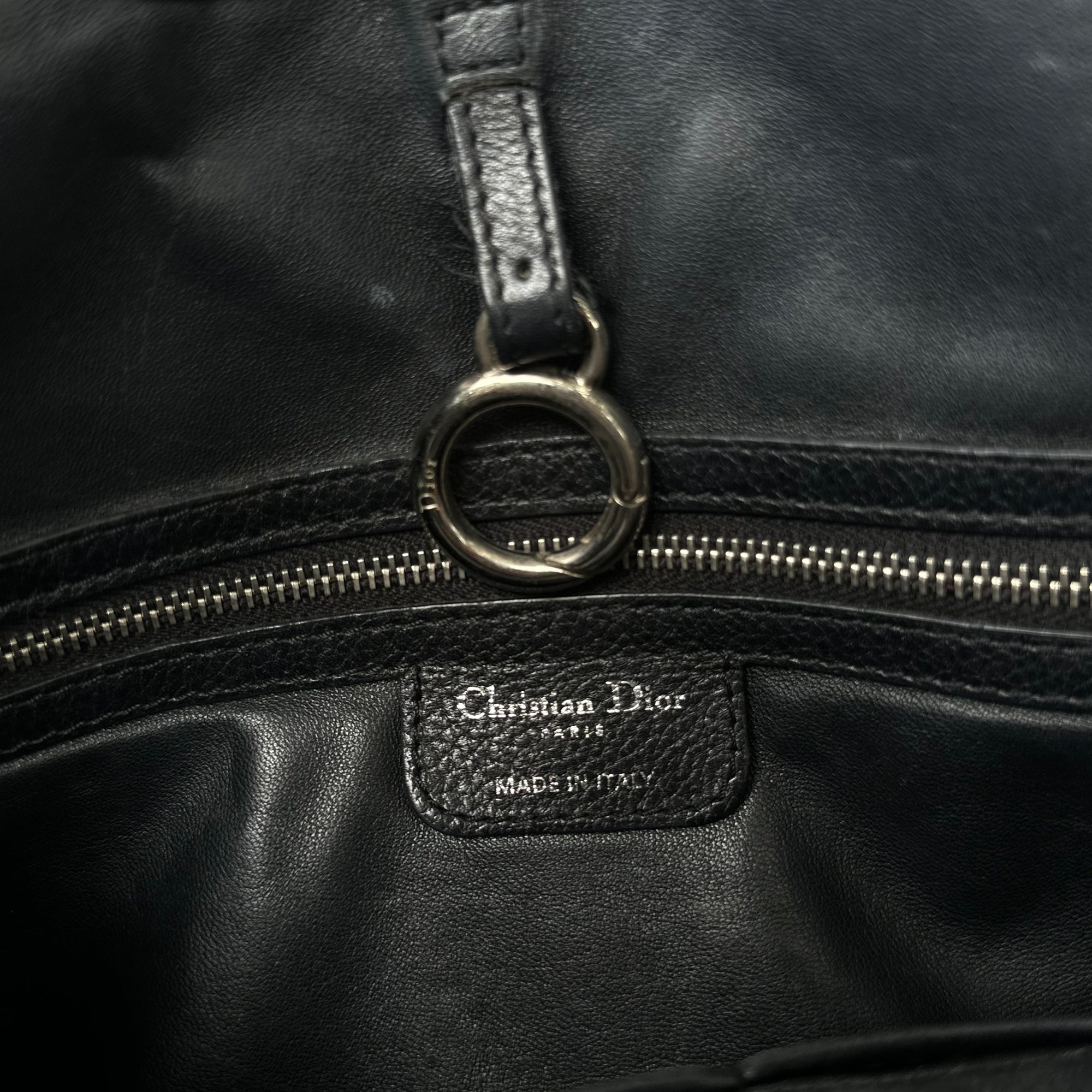 christian dior black 61 tote bag