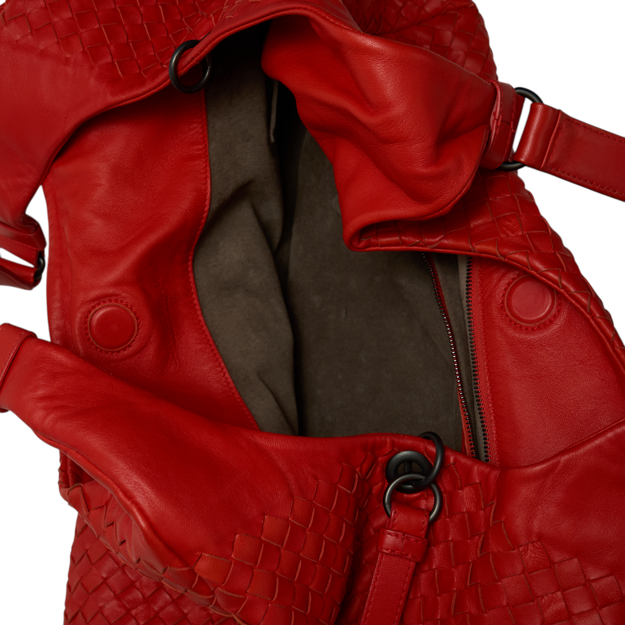 bottega veneta 2000s red hobo bag