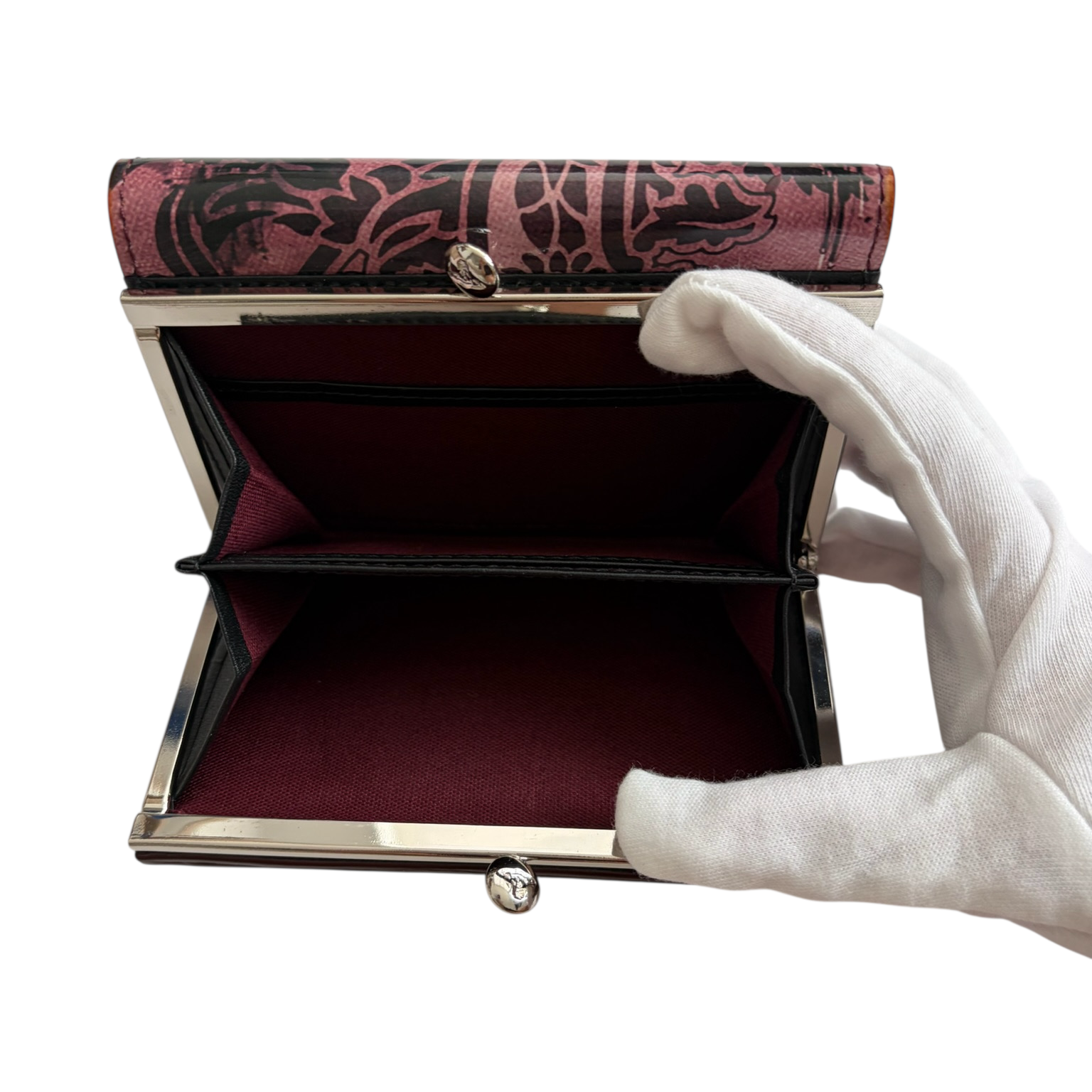 vivienne westwood purple floral wallet