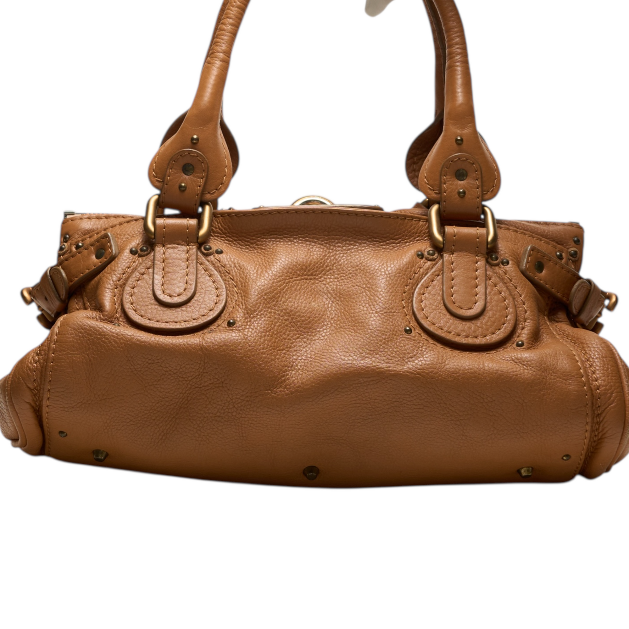 chloé 2000s orange paddington bag