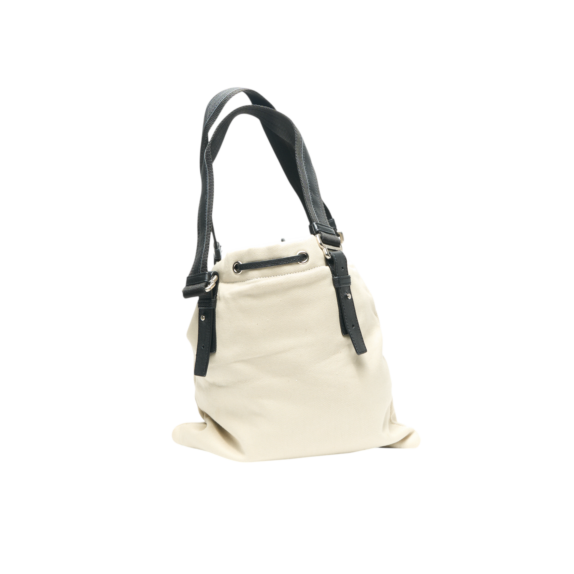ysl 2000s white kahala tote bag