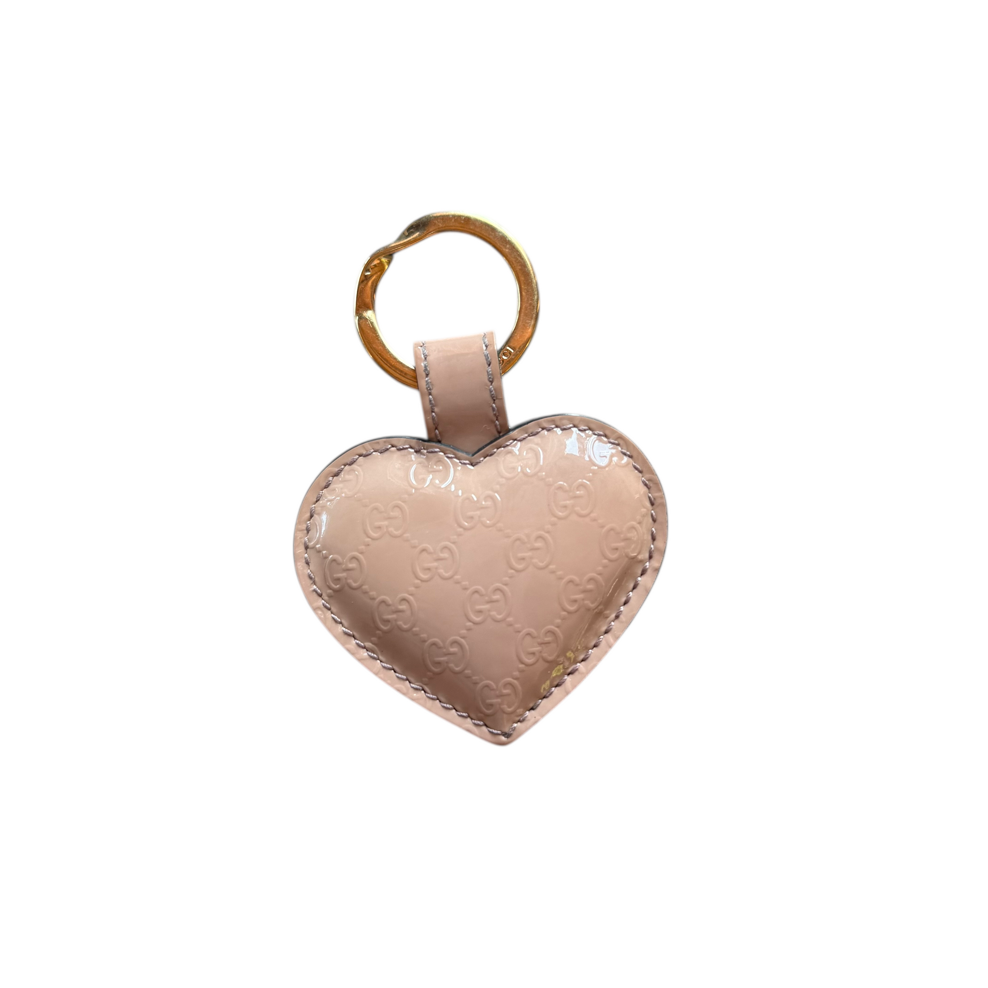 gucci 2000s heart keychain