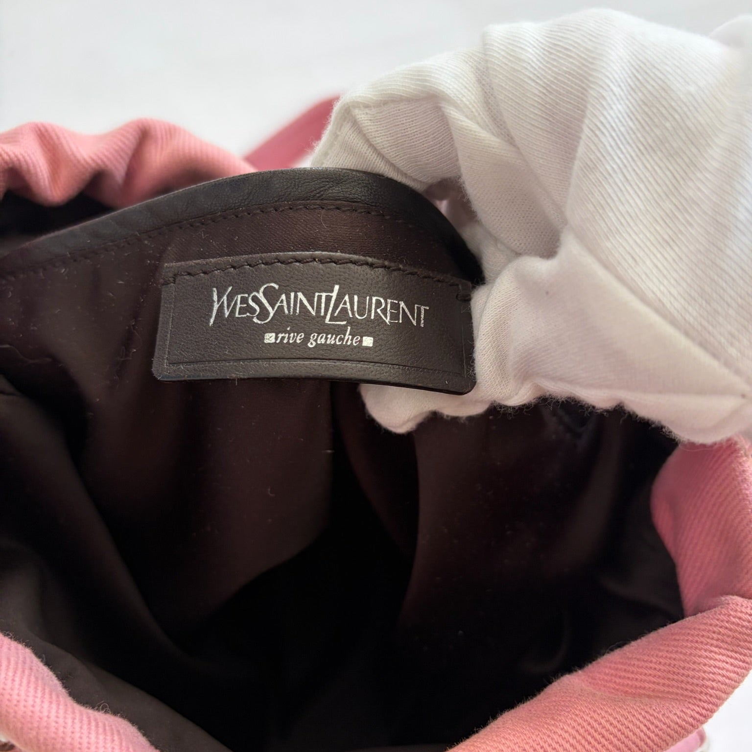 ysl 2000s pink kahala tote bag