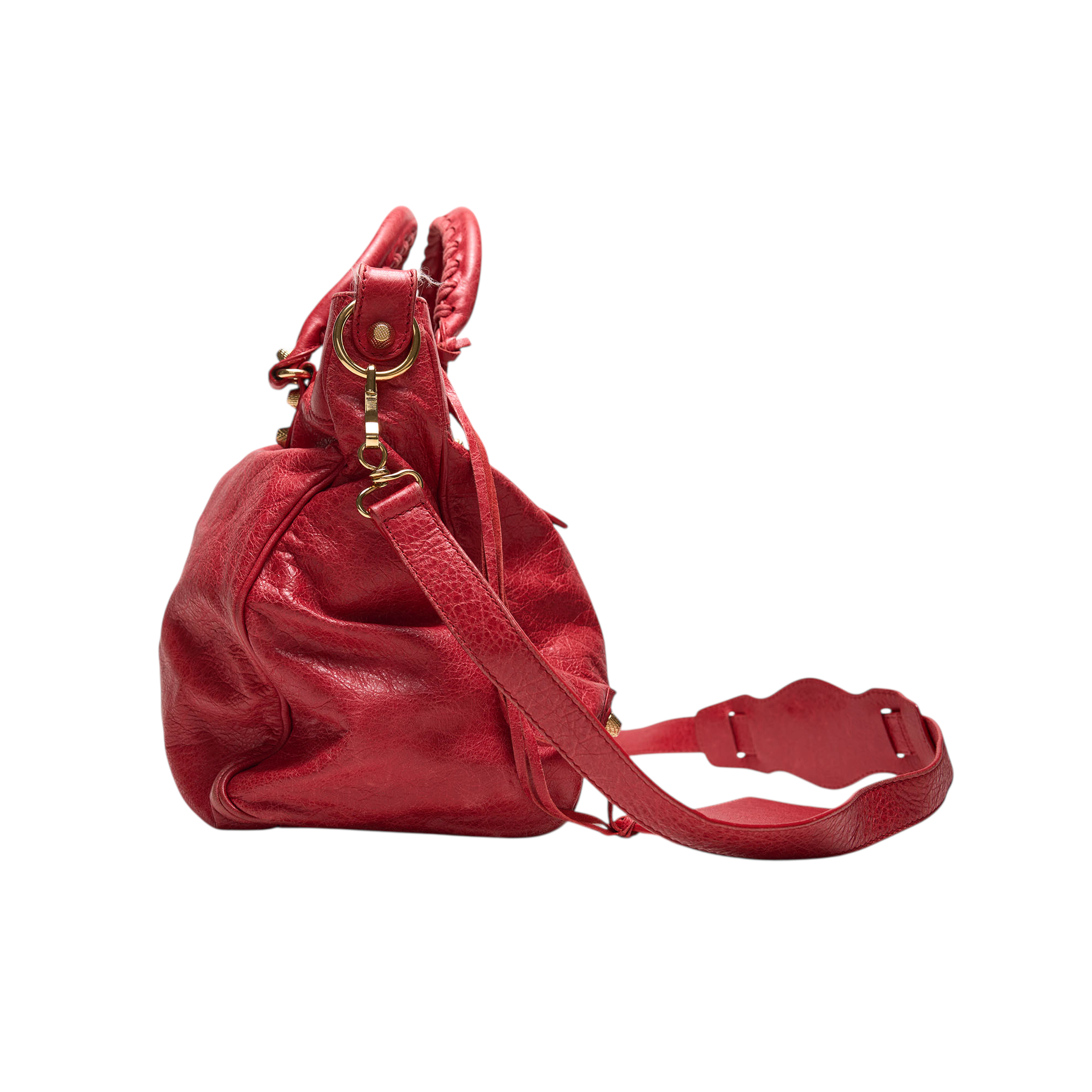 balenciaga 2000s red city bag