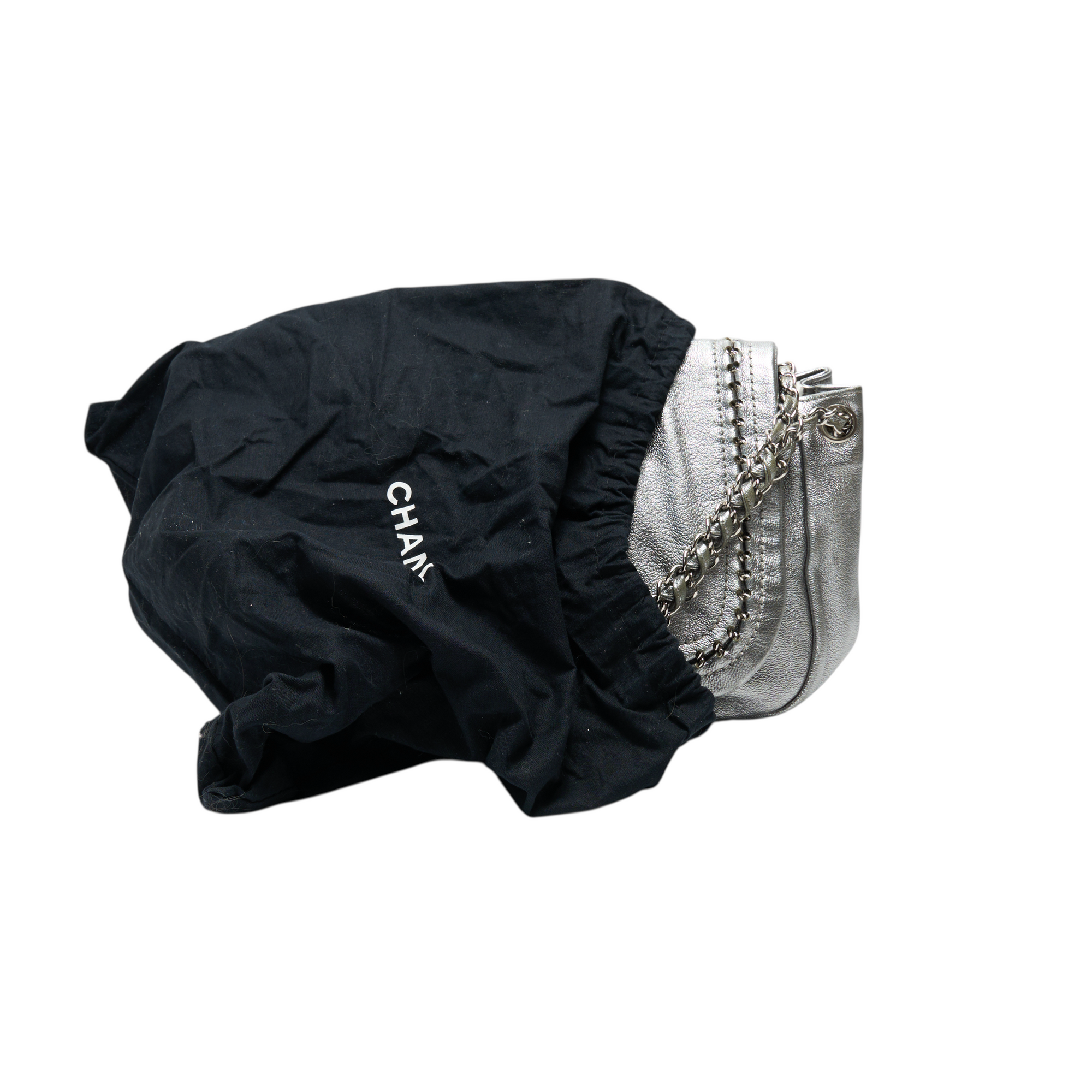 chanel 2000s silver bag