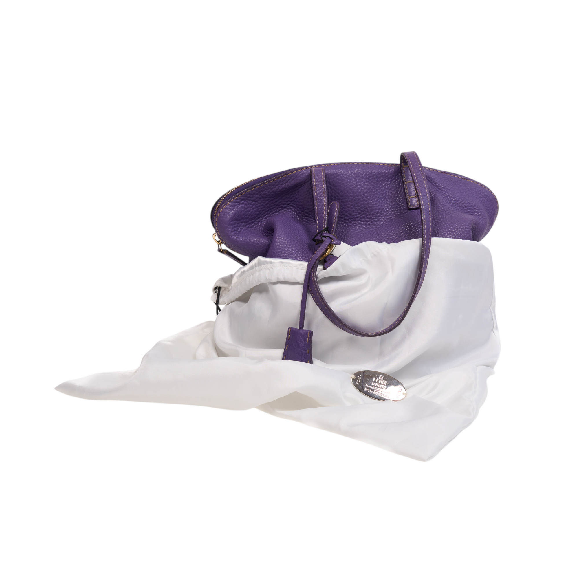fendi 2000s purple shoulder bag