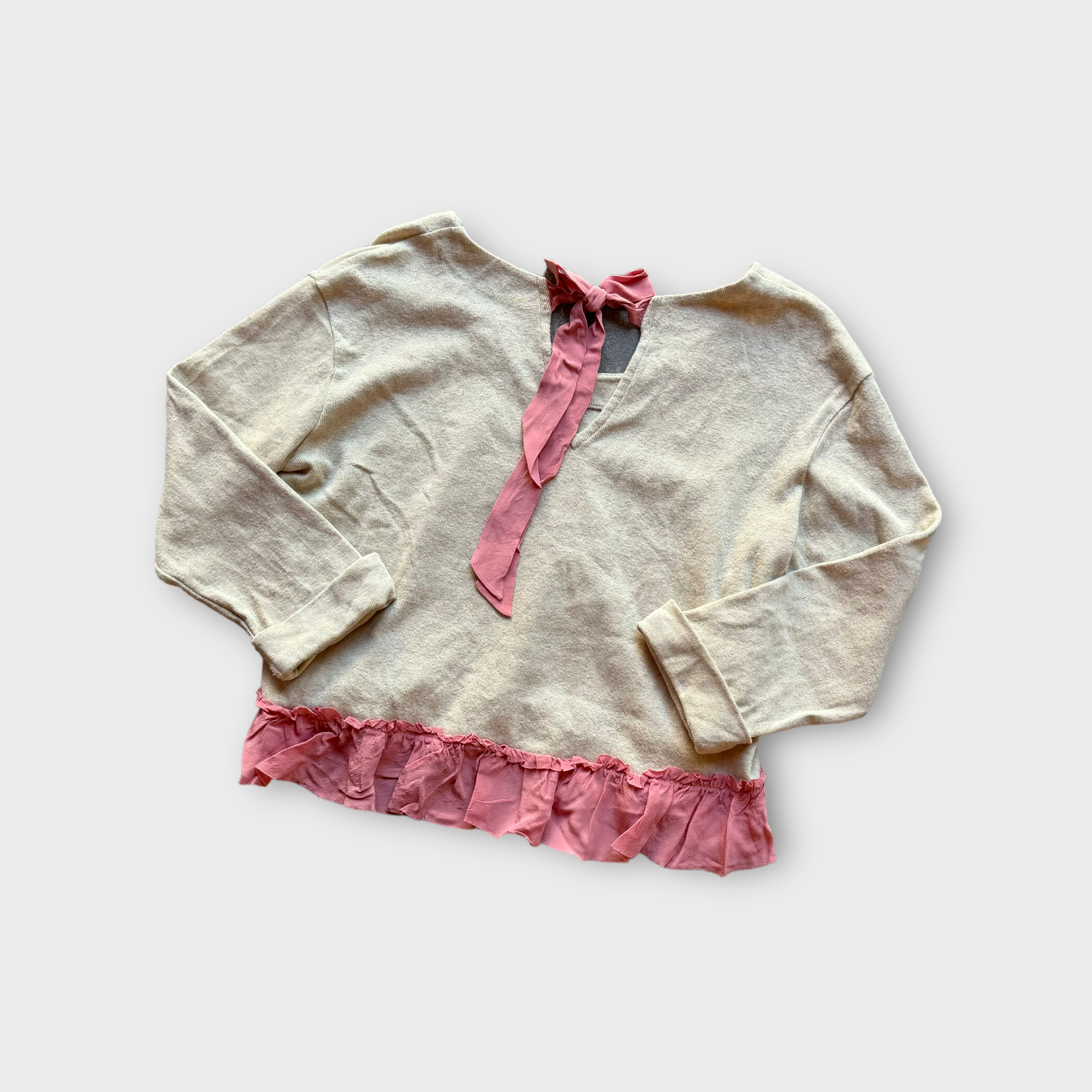 miu miu top with pink bow