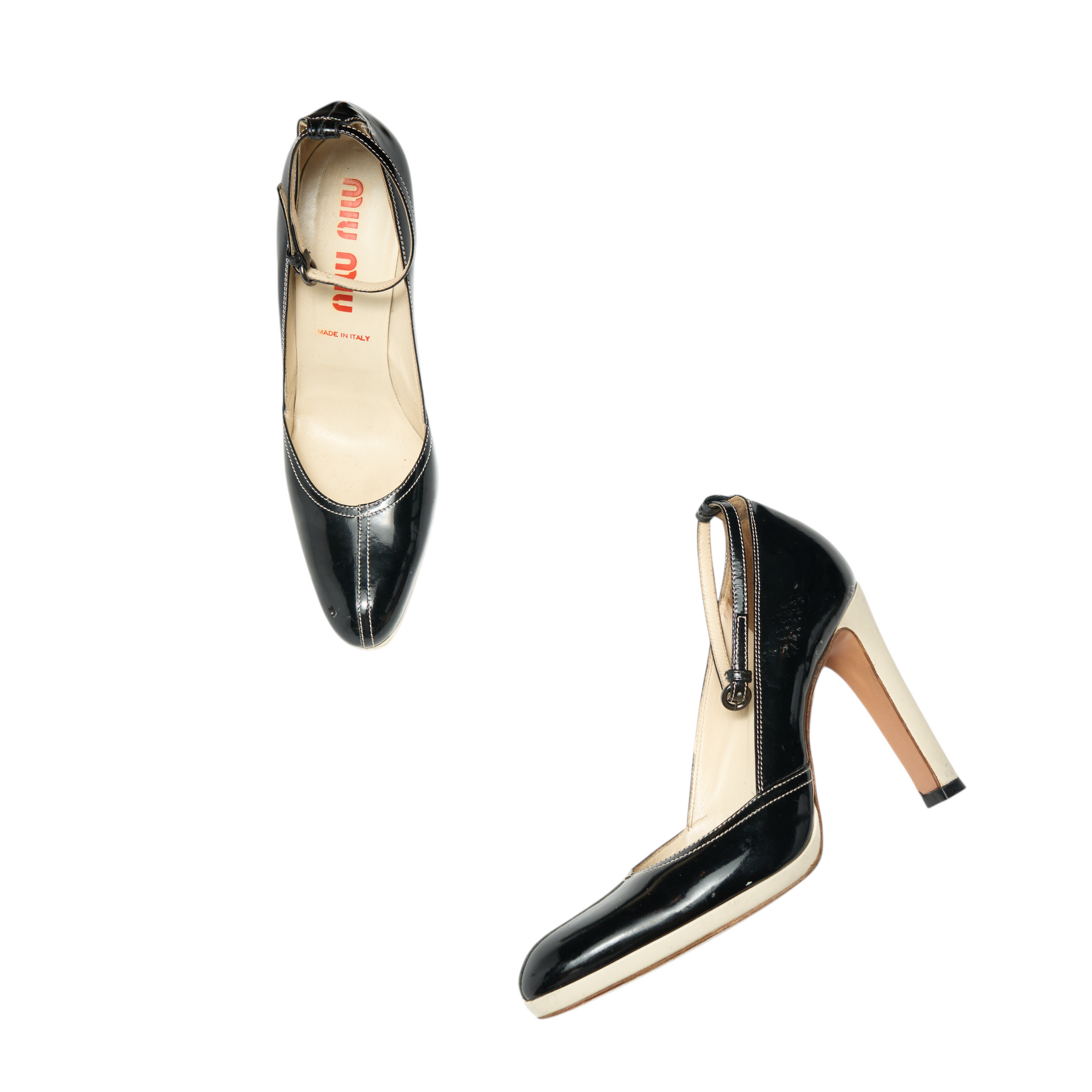 miu miu f/w 2003 vernice glamour patent pump heels