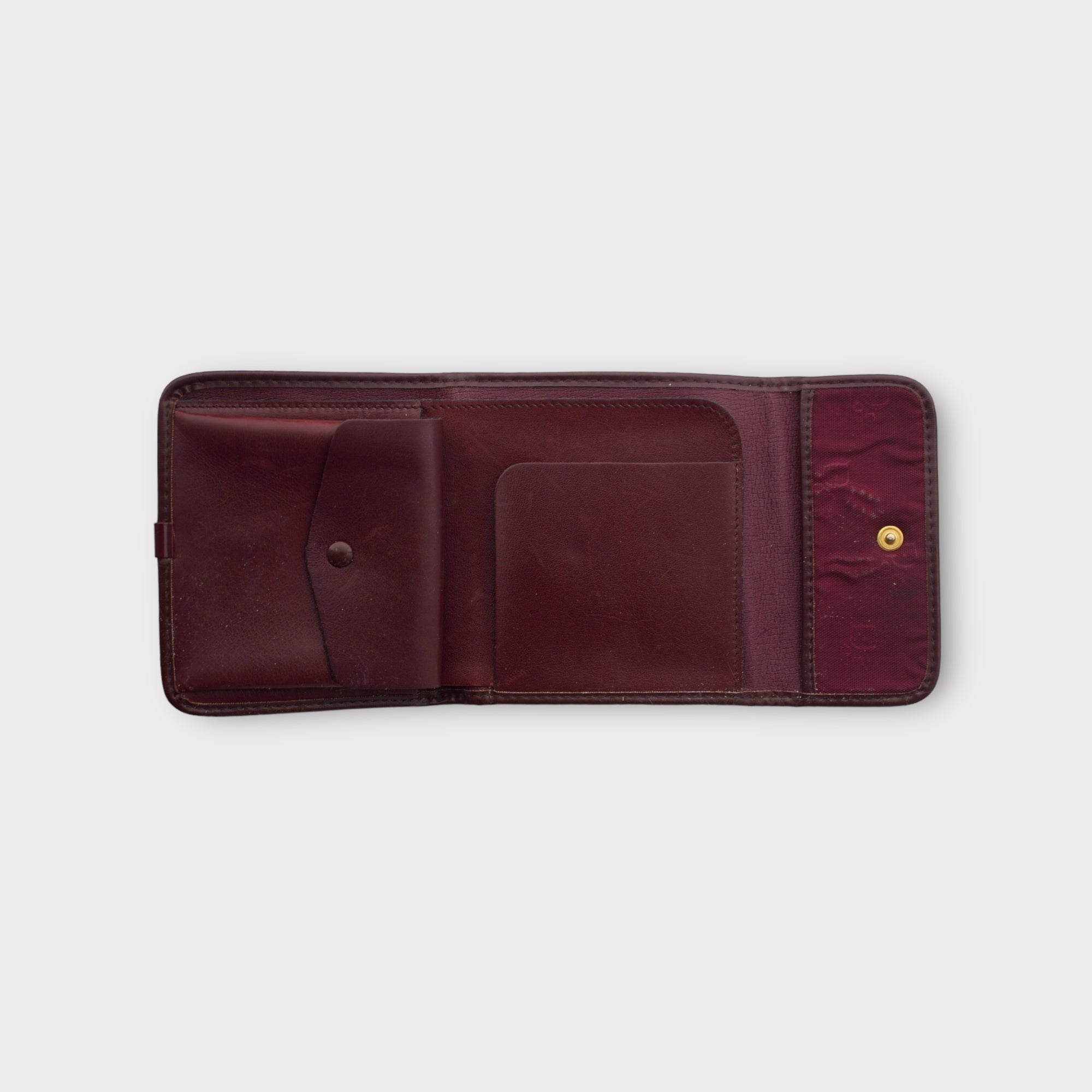 christian dior 2000s burgundy red wallet