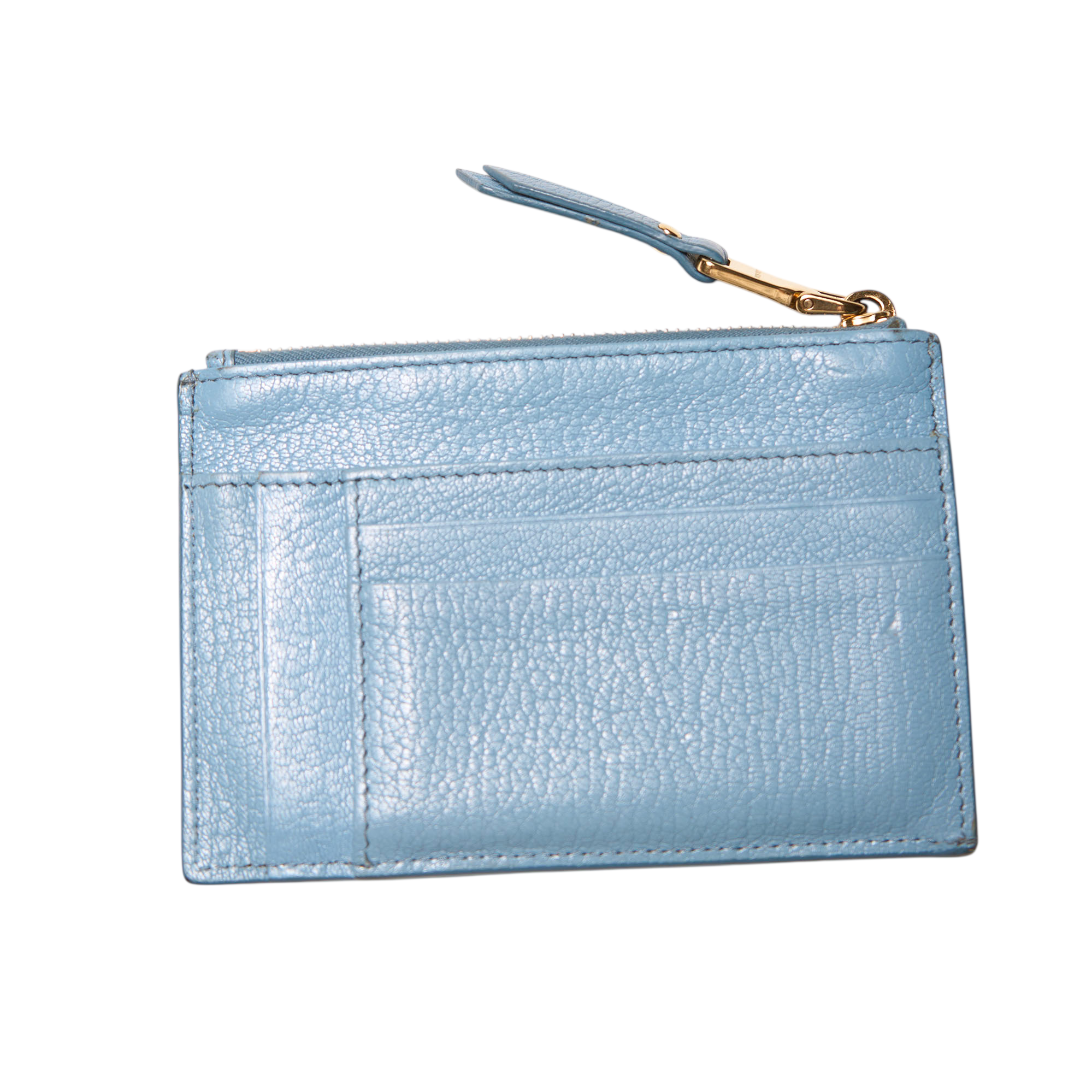 miu miu blue cardholder