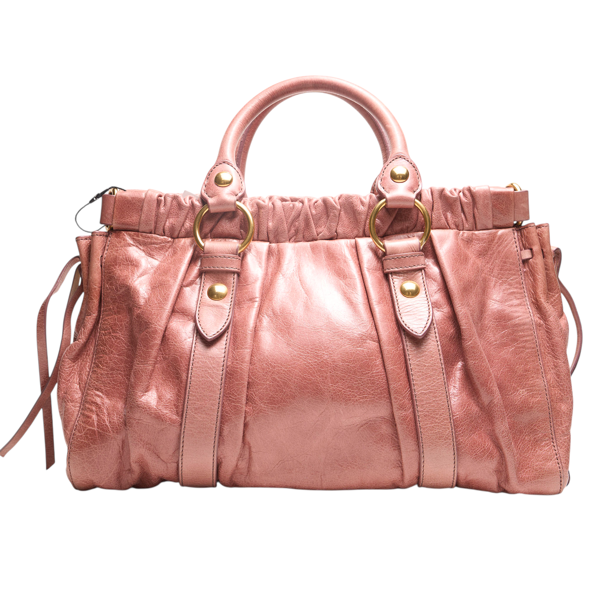 miu miu 2000s pink vitello bag