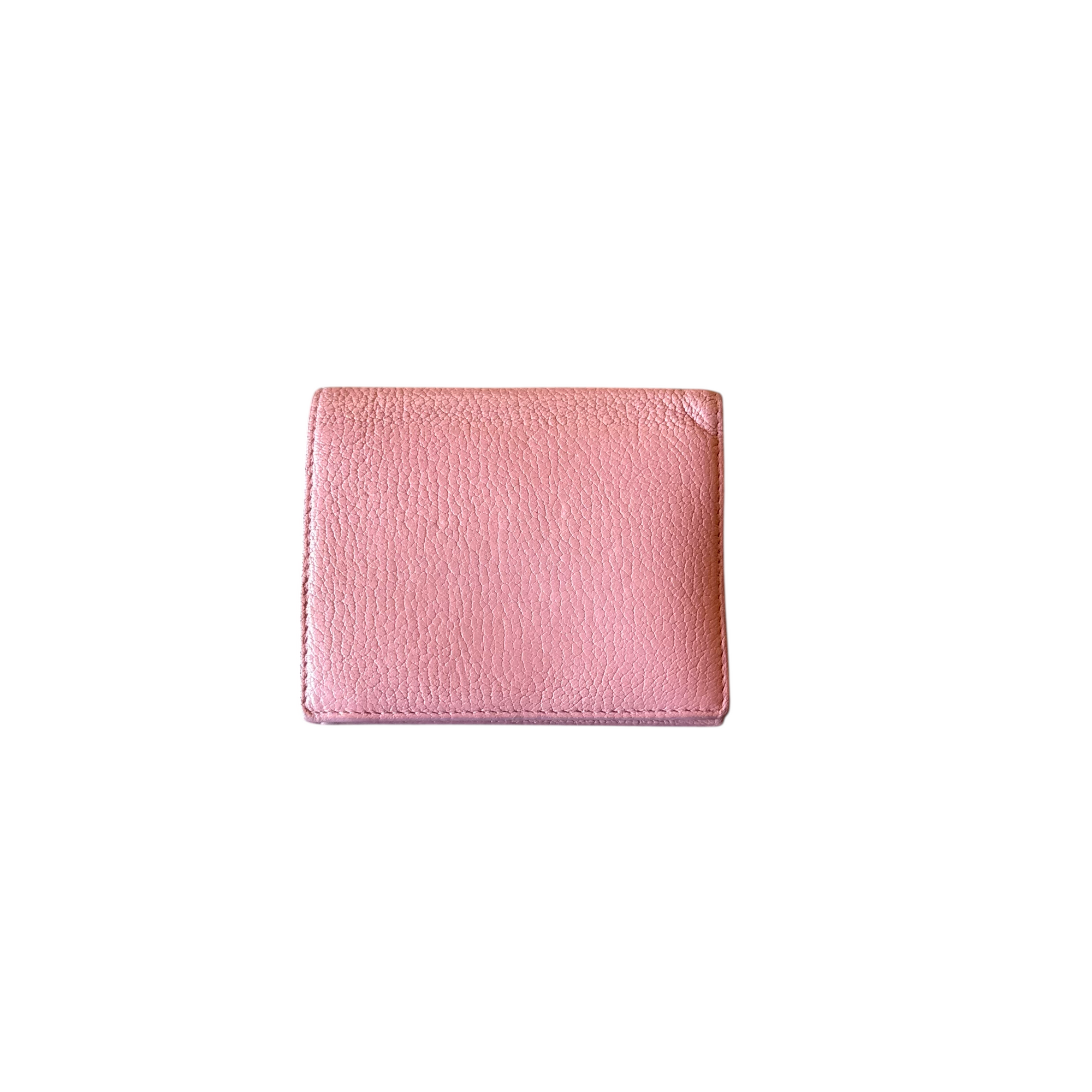 miu miu pink bow wallet