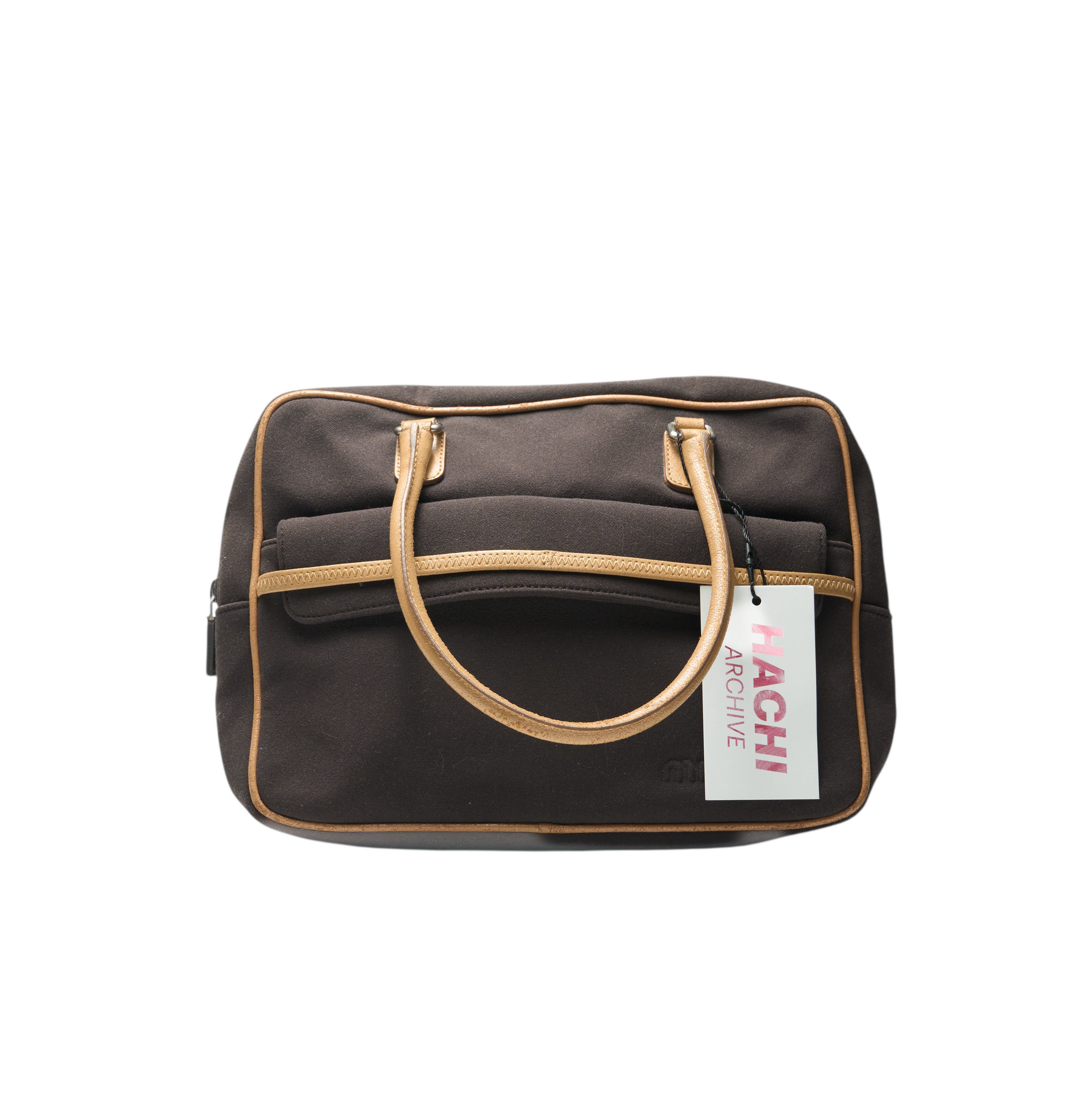 miu miu 2000s brown shoulder bag
