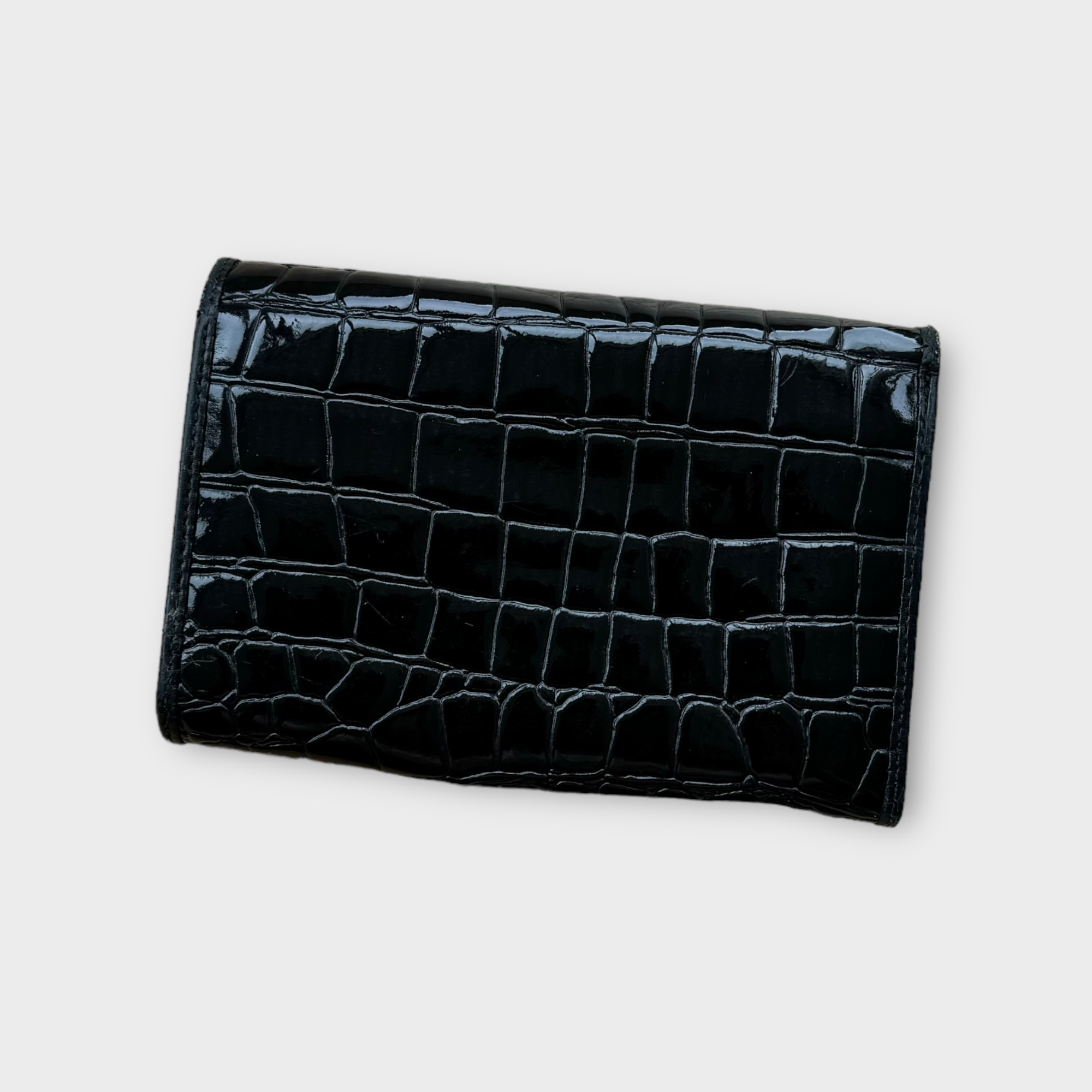 vivienne westwood black crocodile wallet