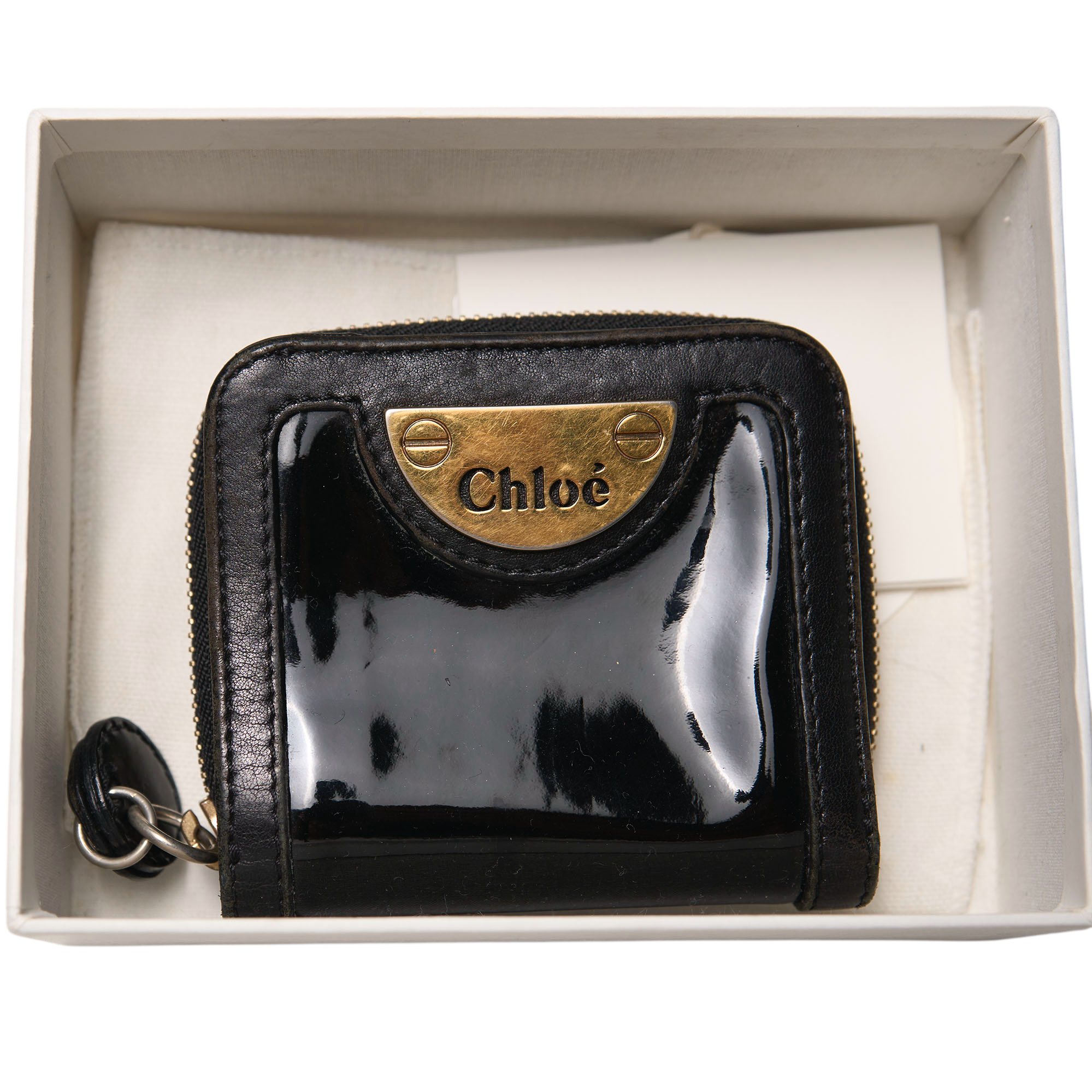 chloé 2000s black wallet