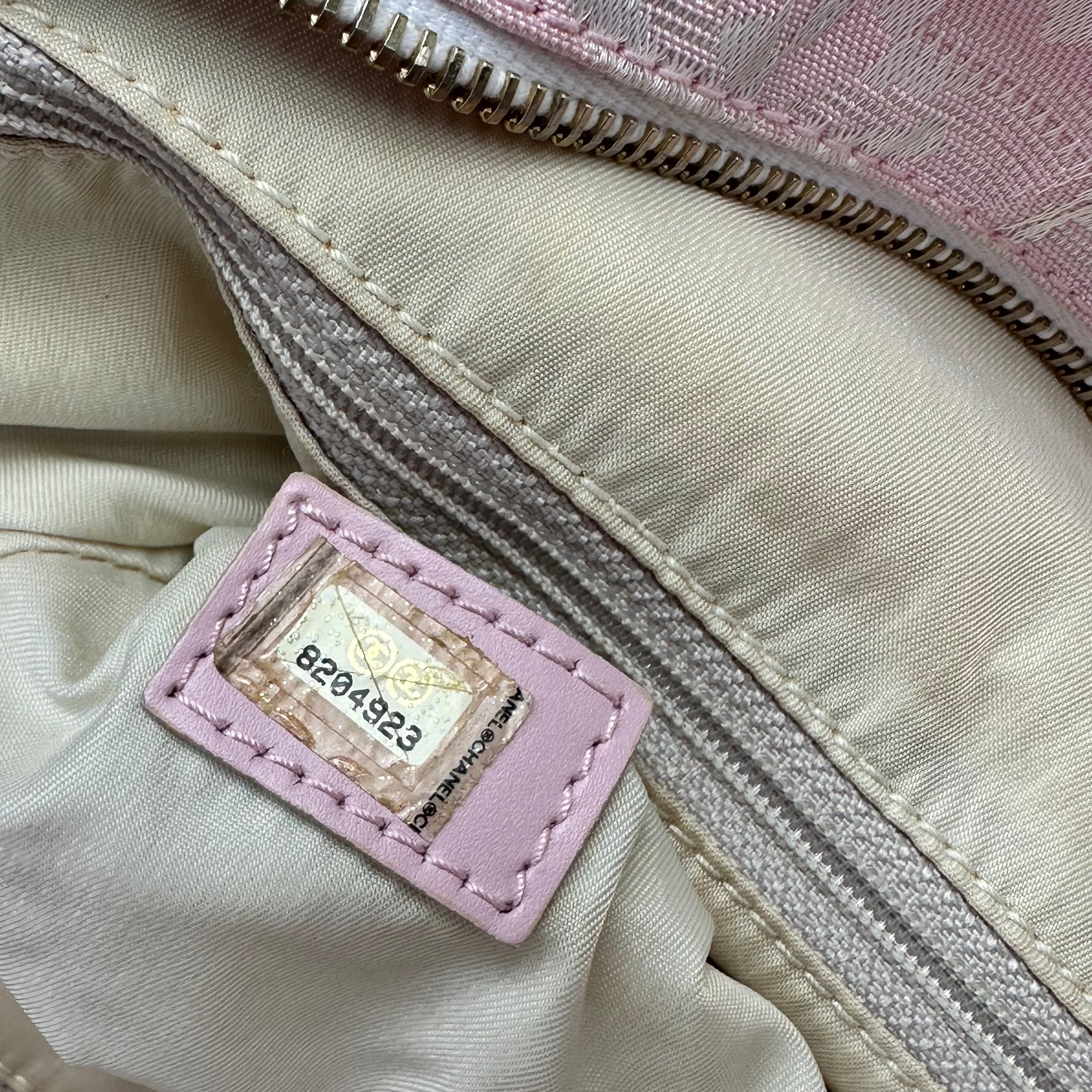 chanel 2000s pink tote bag