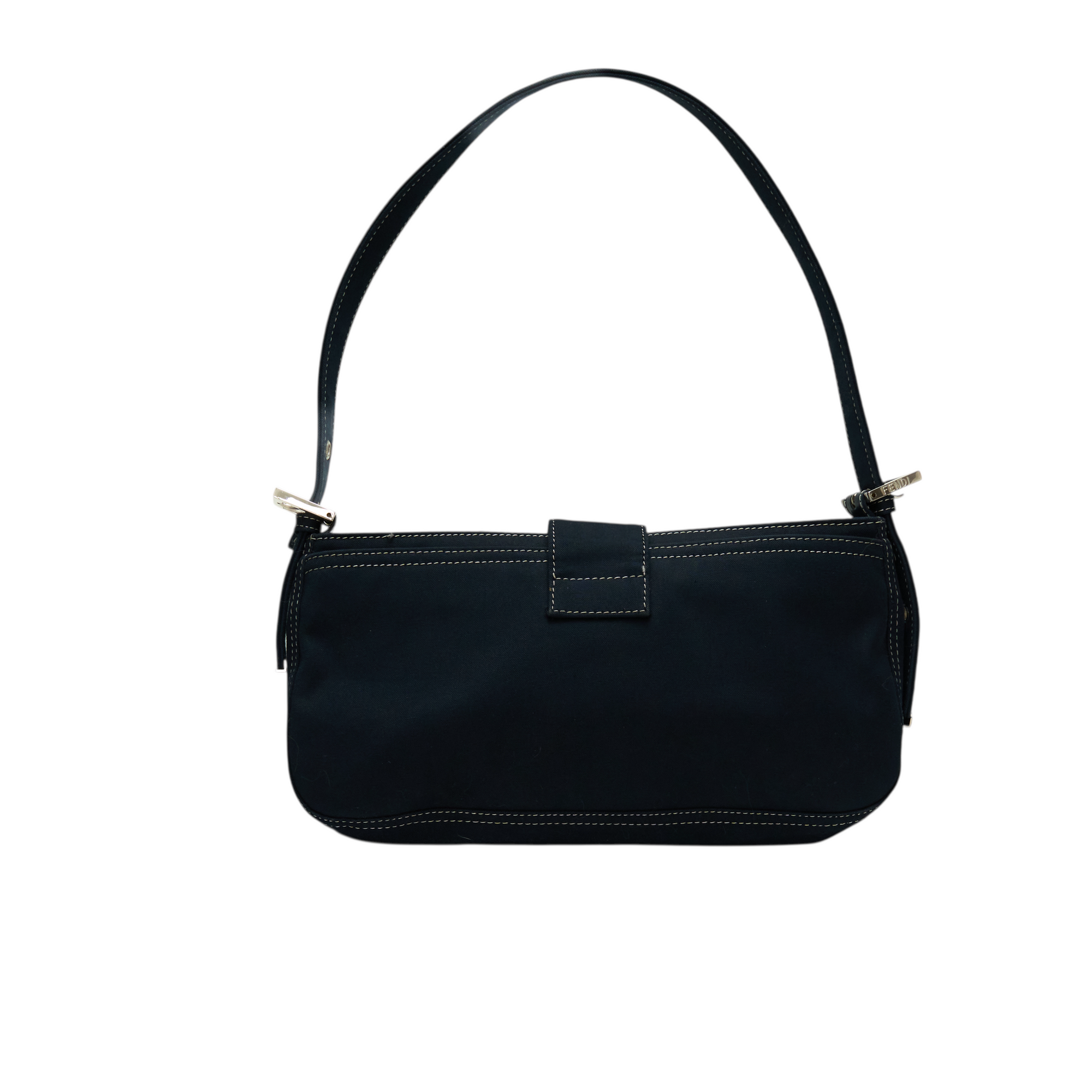 fendi 2000s navy baguette bag