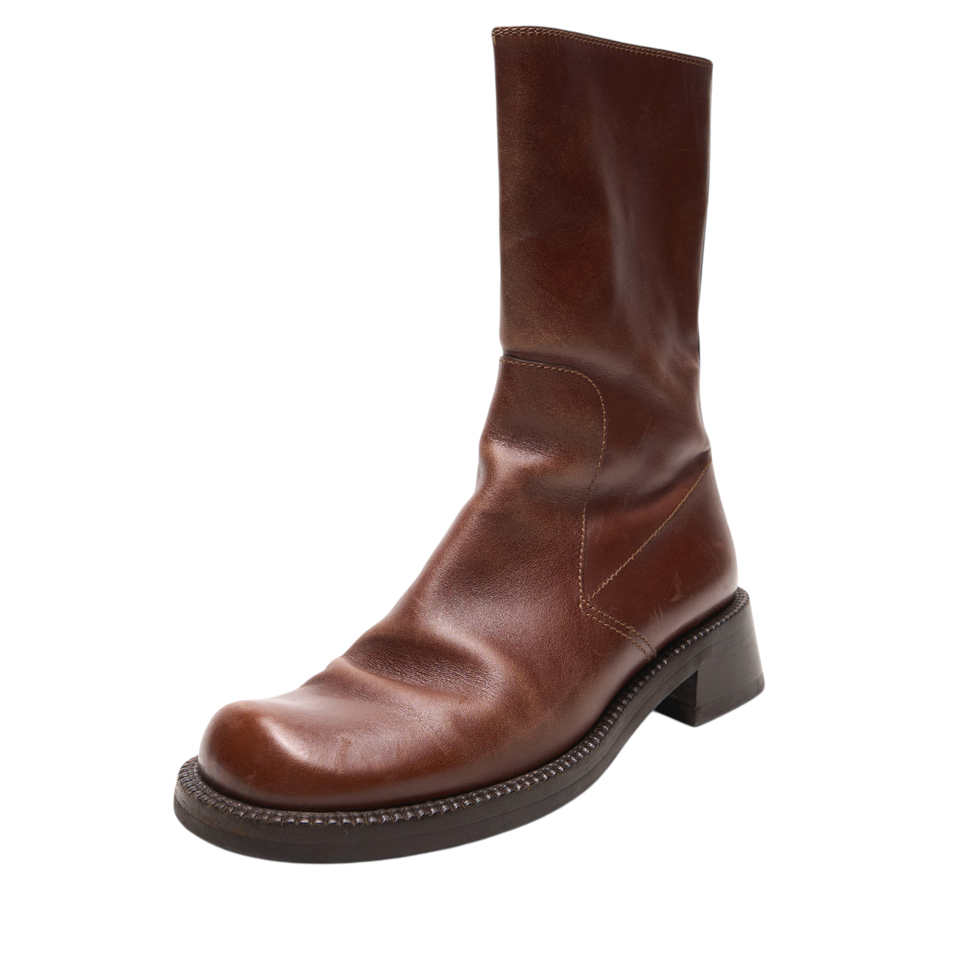 prada 2000s brown boots