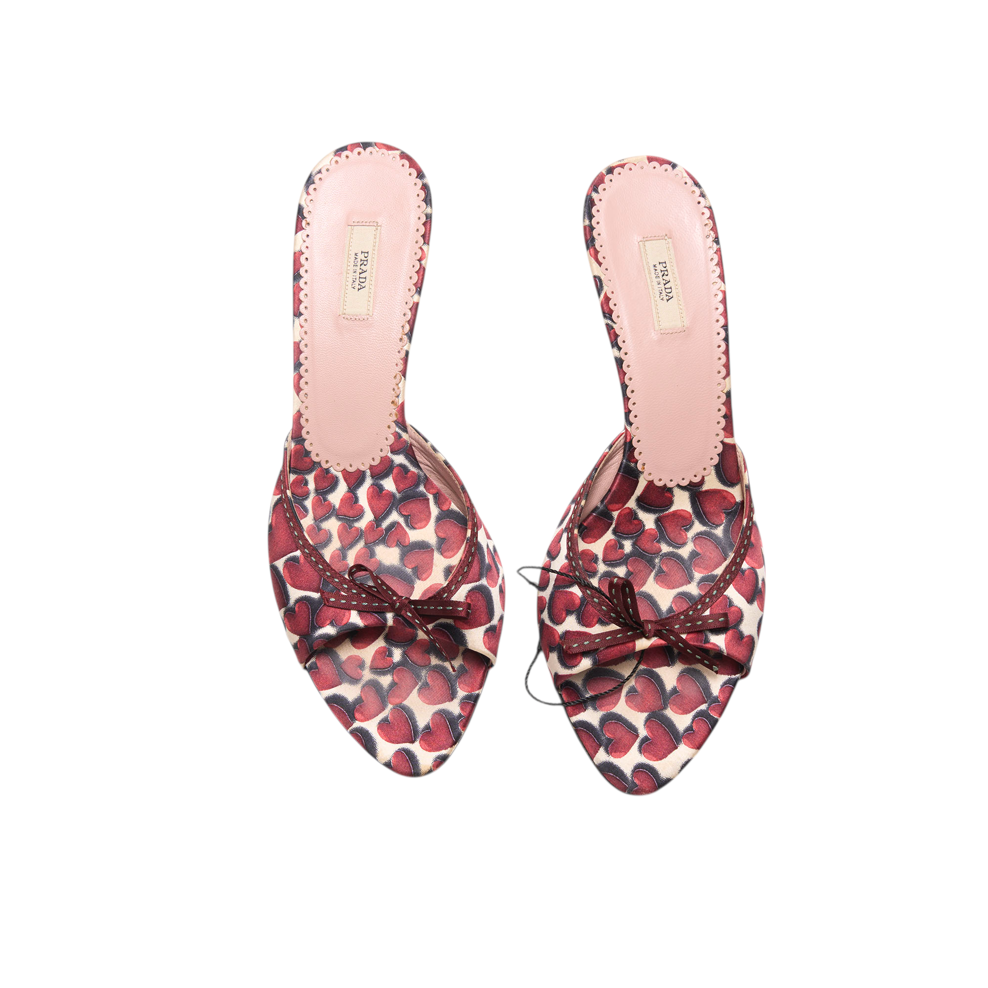 prada ss2000 heart heels
