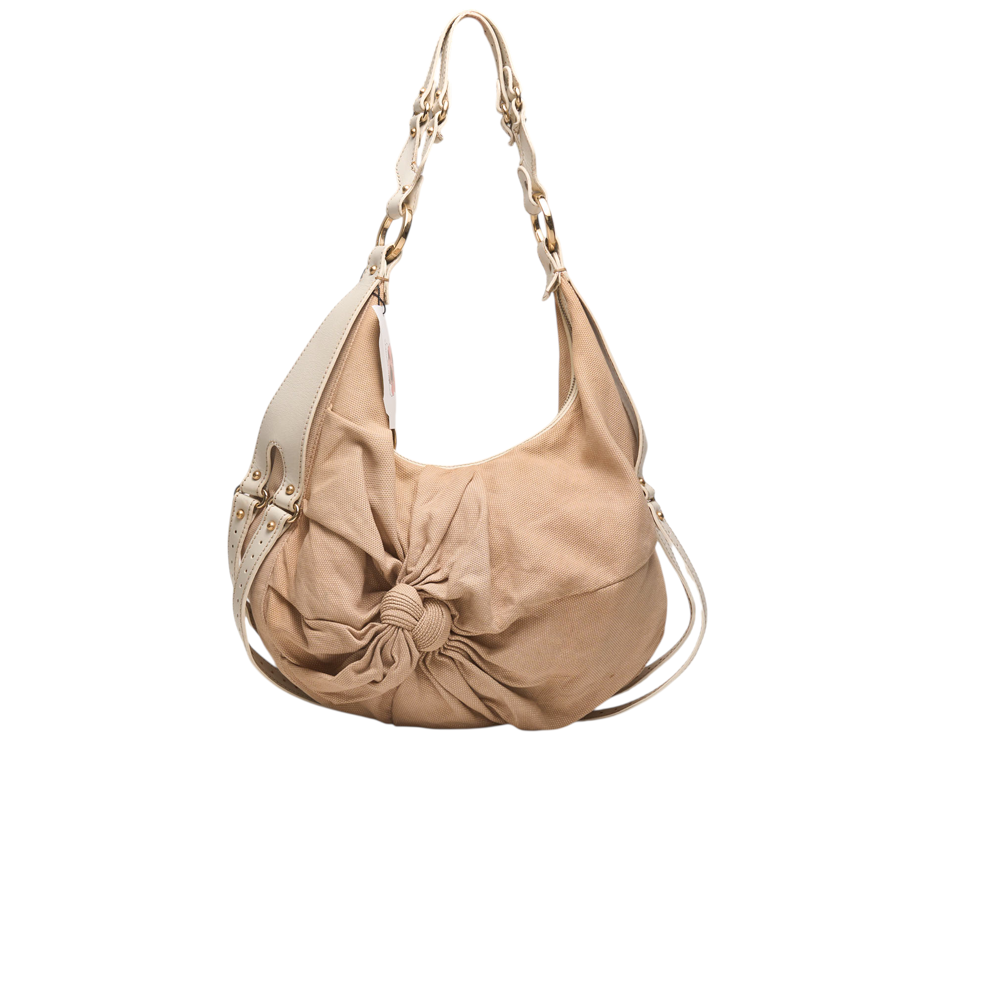 fendi 2000s cream knot bag