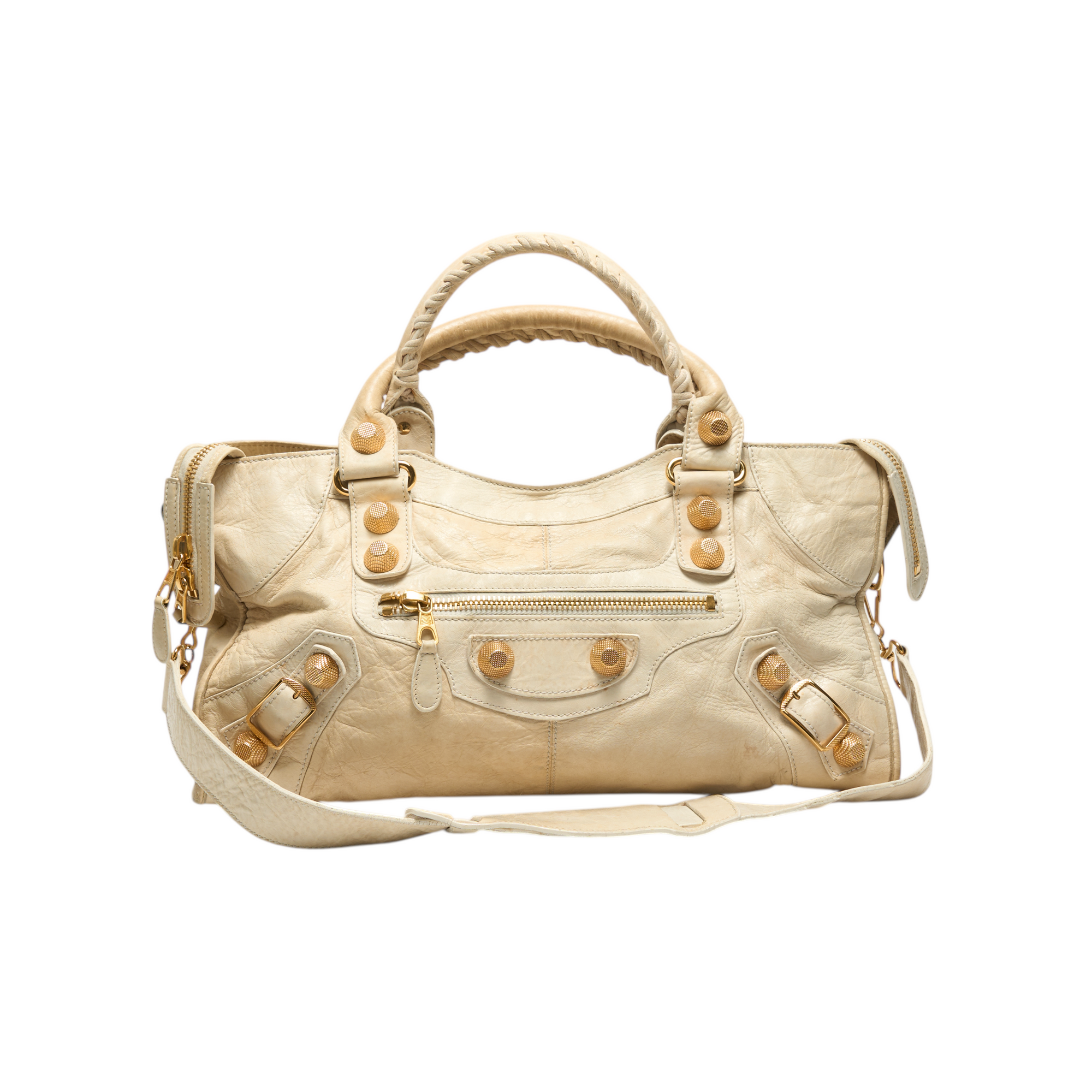 balenciaga 2000s cream part time bag