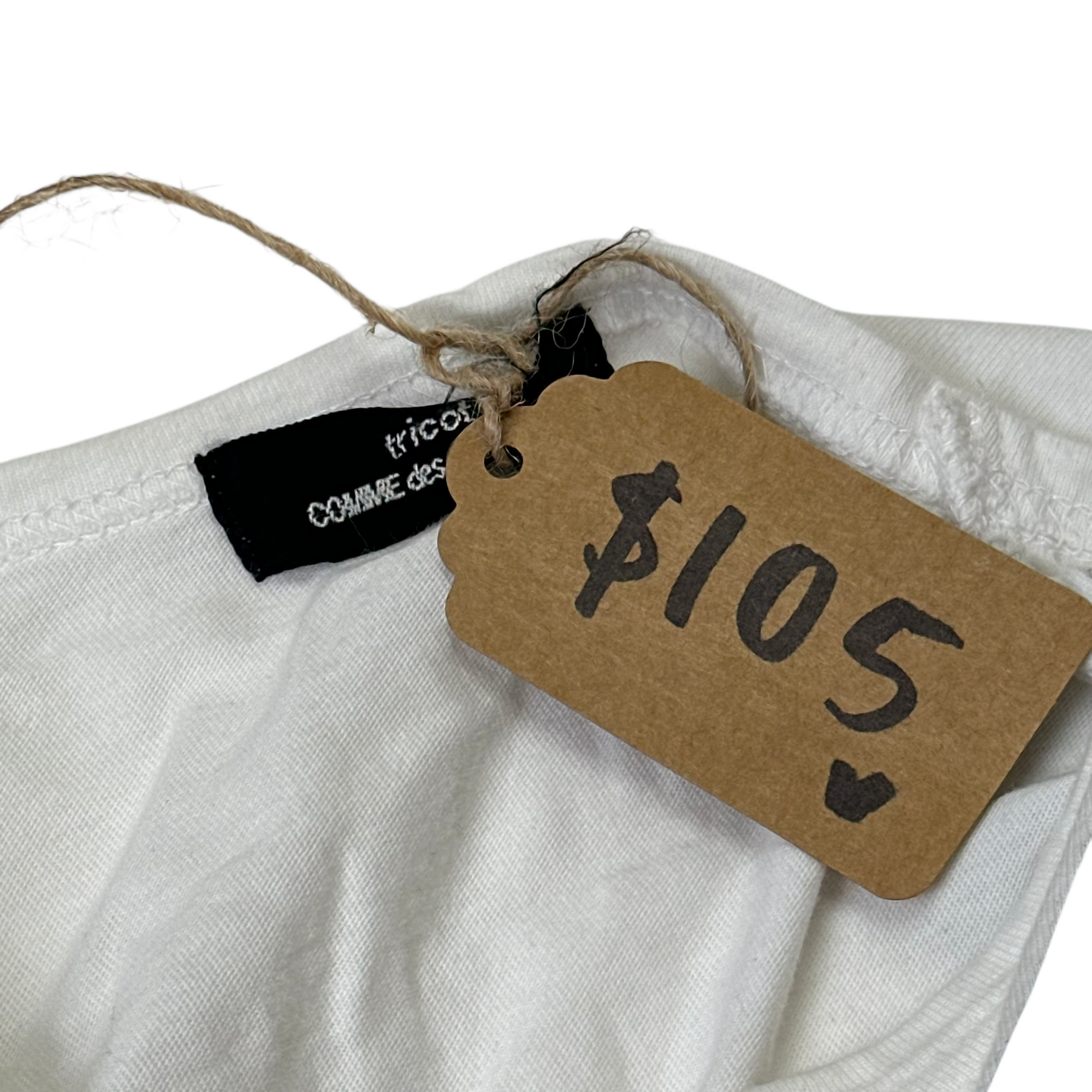 comme des garçons white top