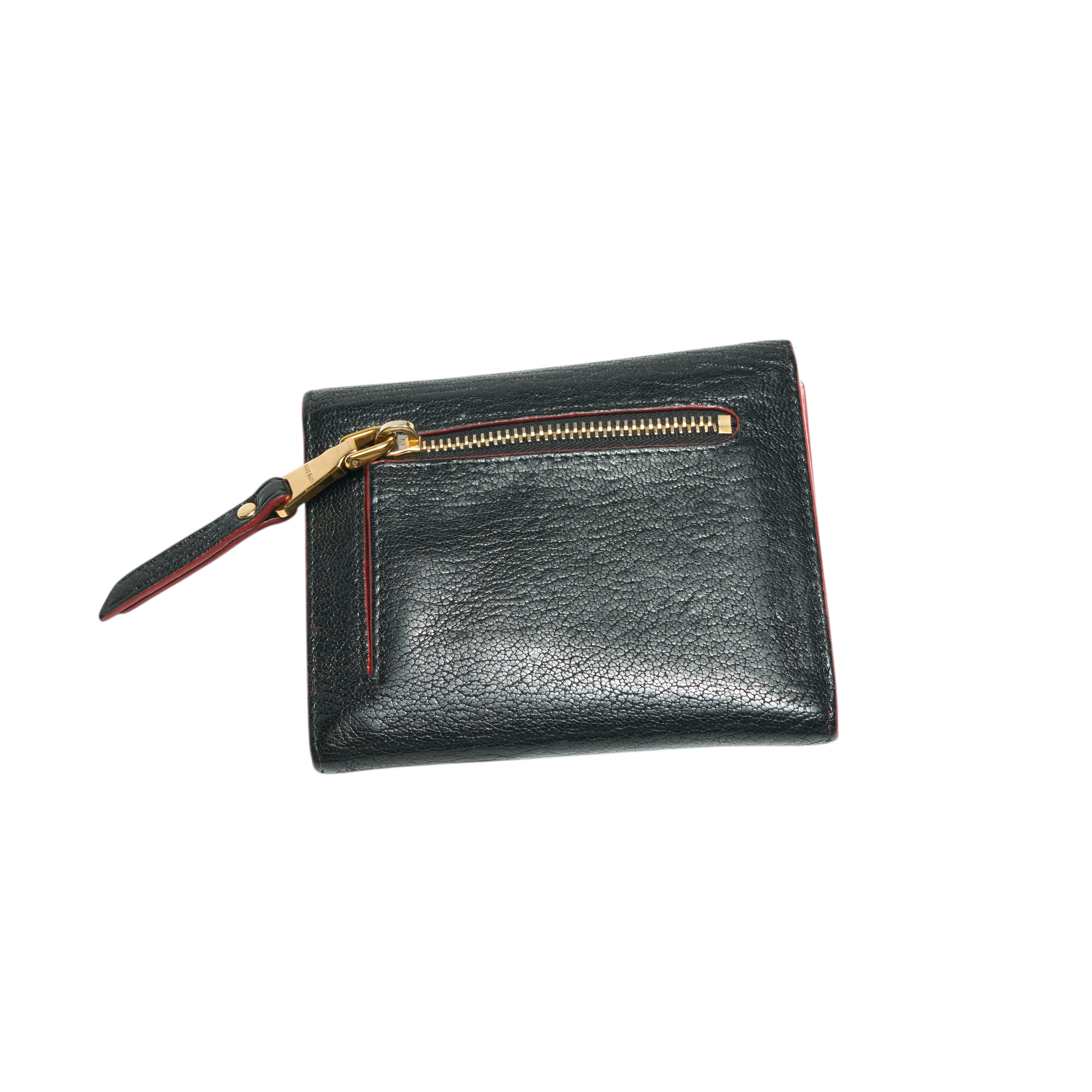 miu miu black love wallet