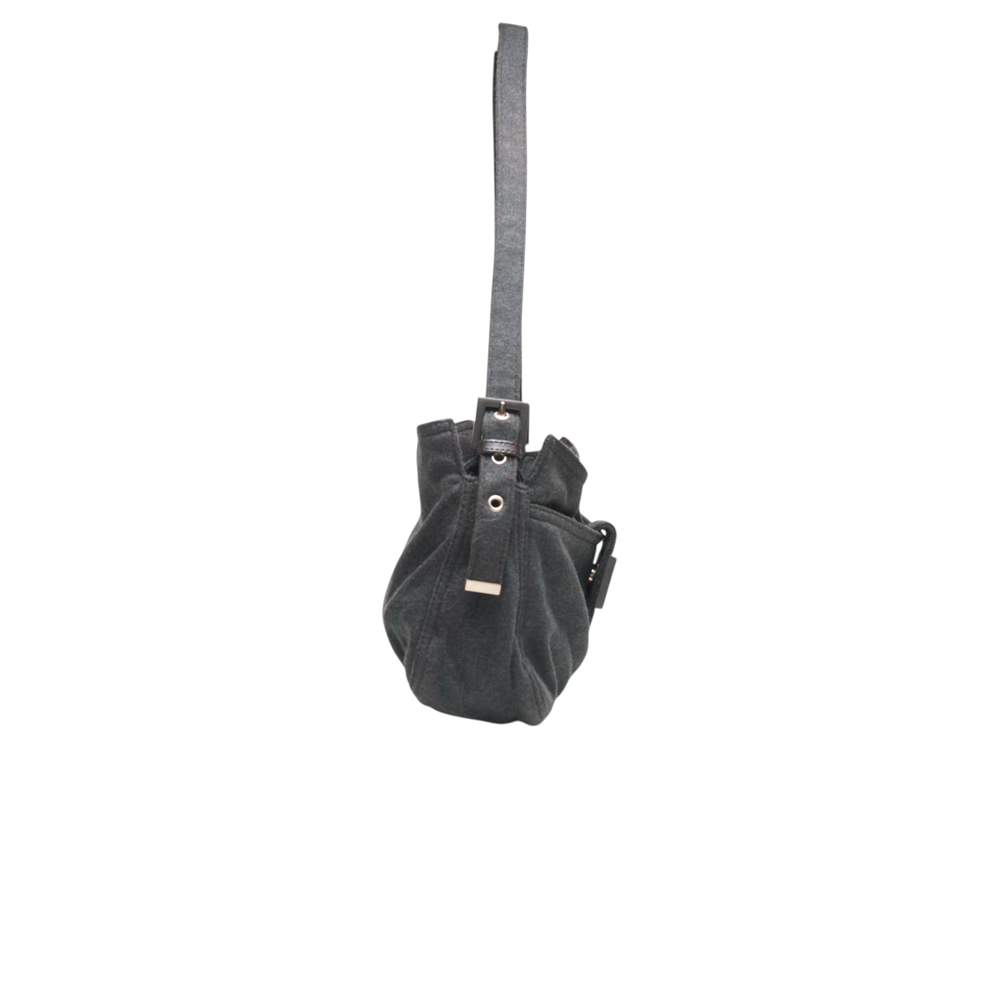 fendi 2000s gray mamma bucket bag