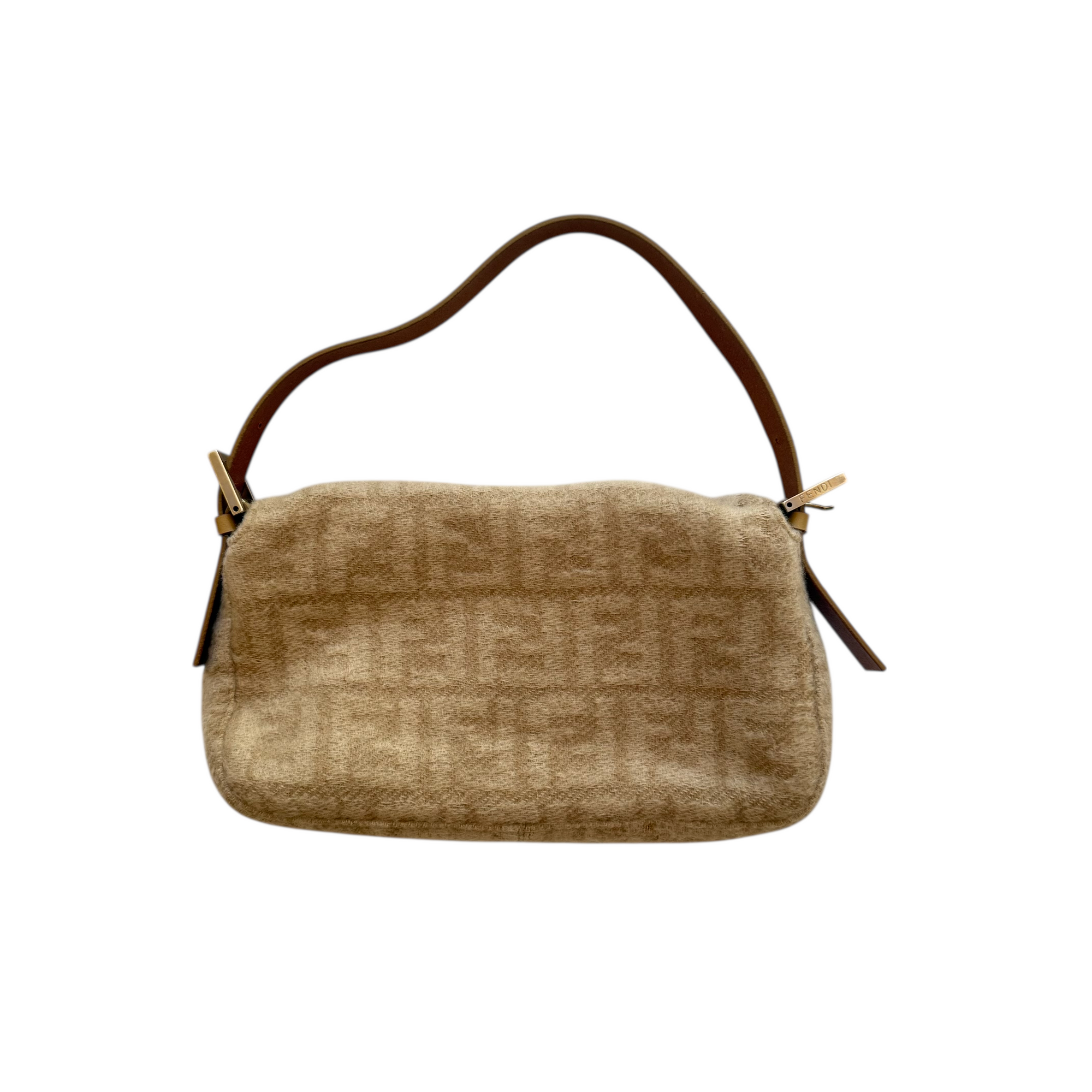 fendi 2000s tan baguette bag