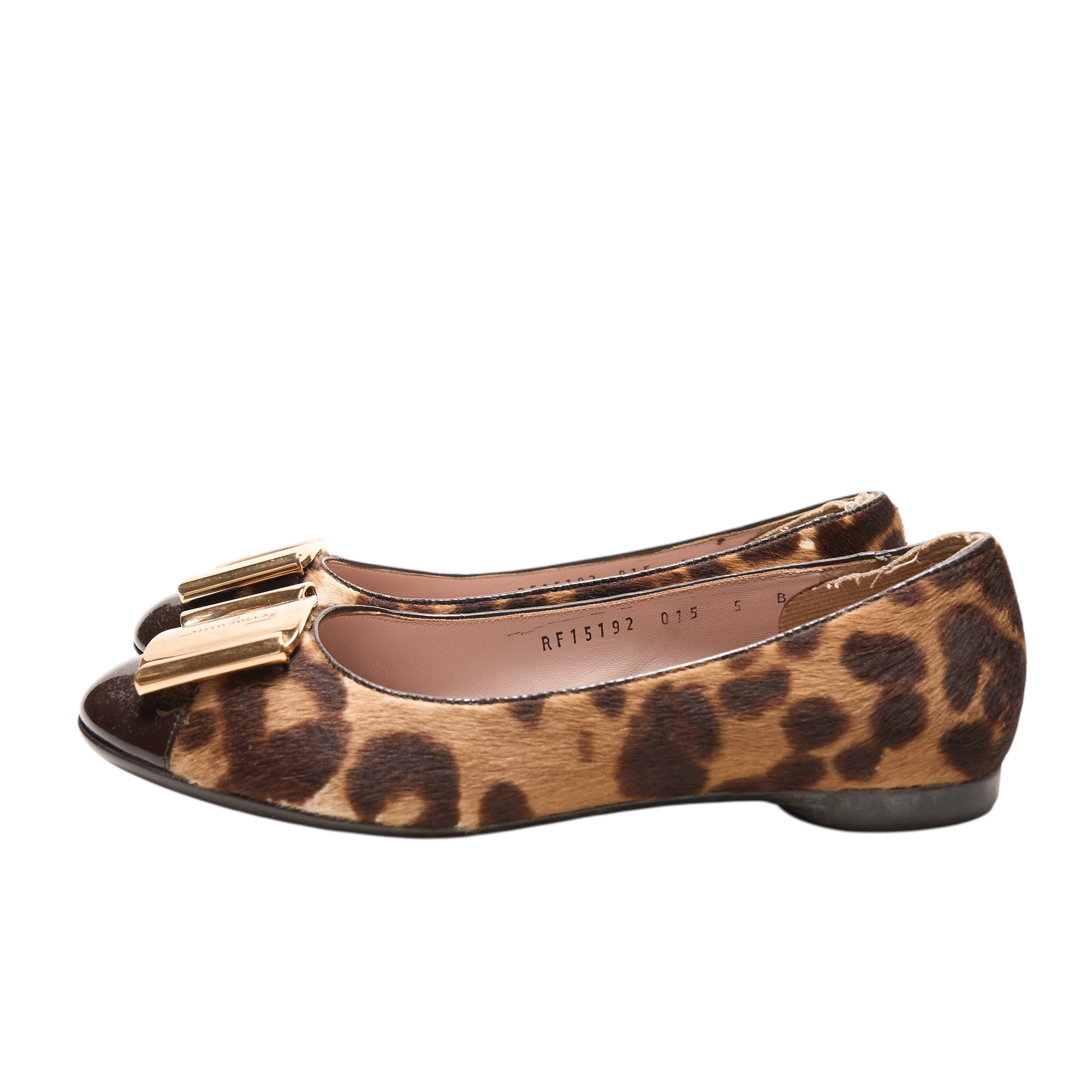 salvatore ferragamo 2000s leopard ballet flats