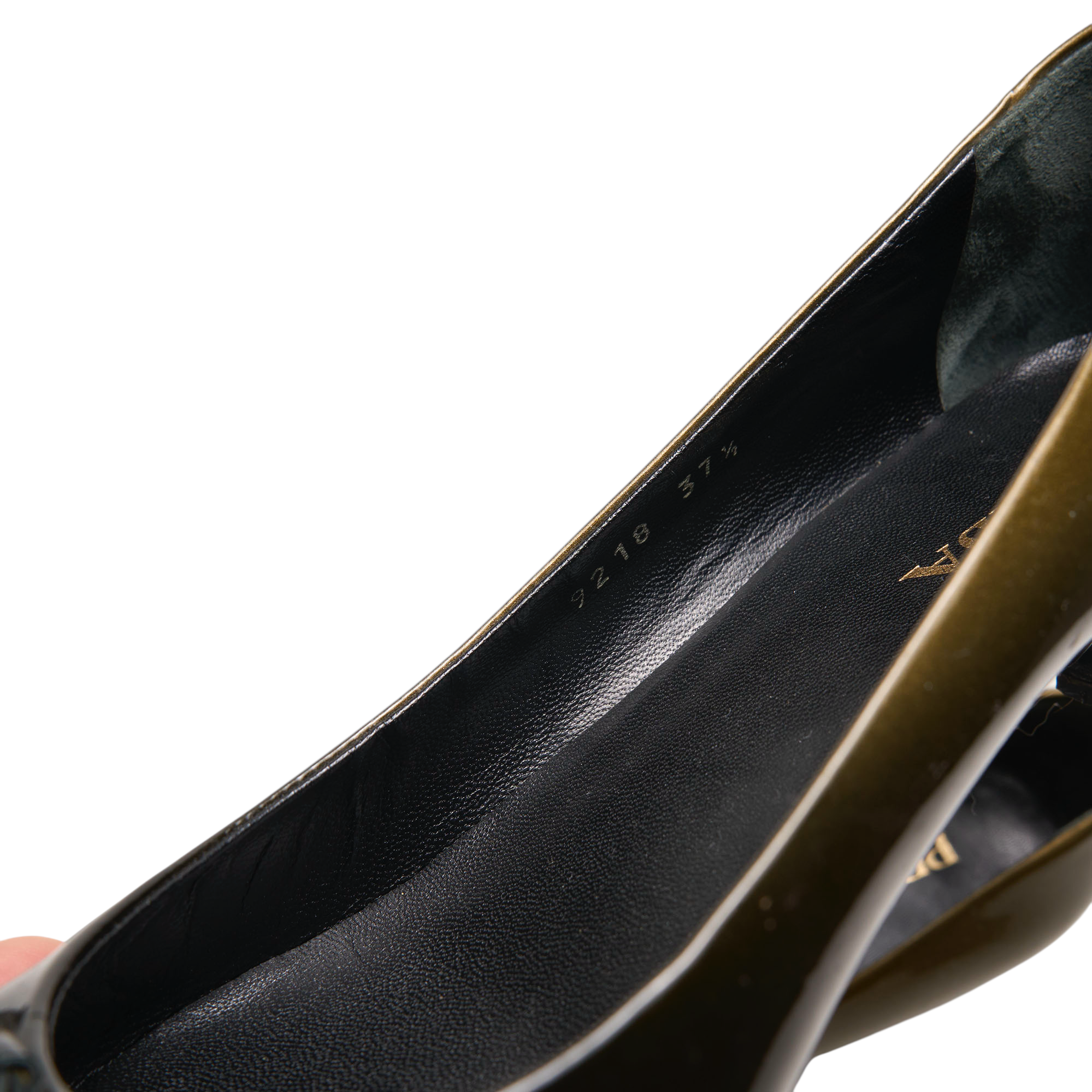 prada 2000s patent heels