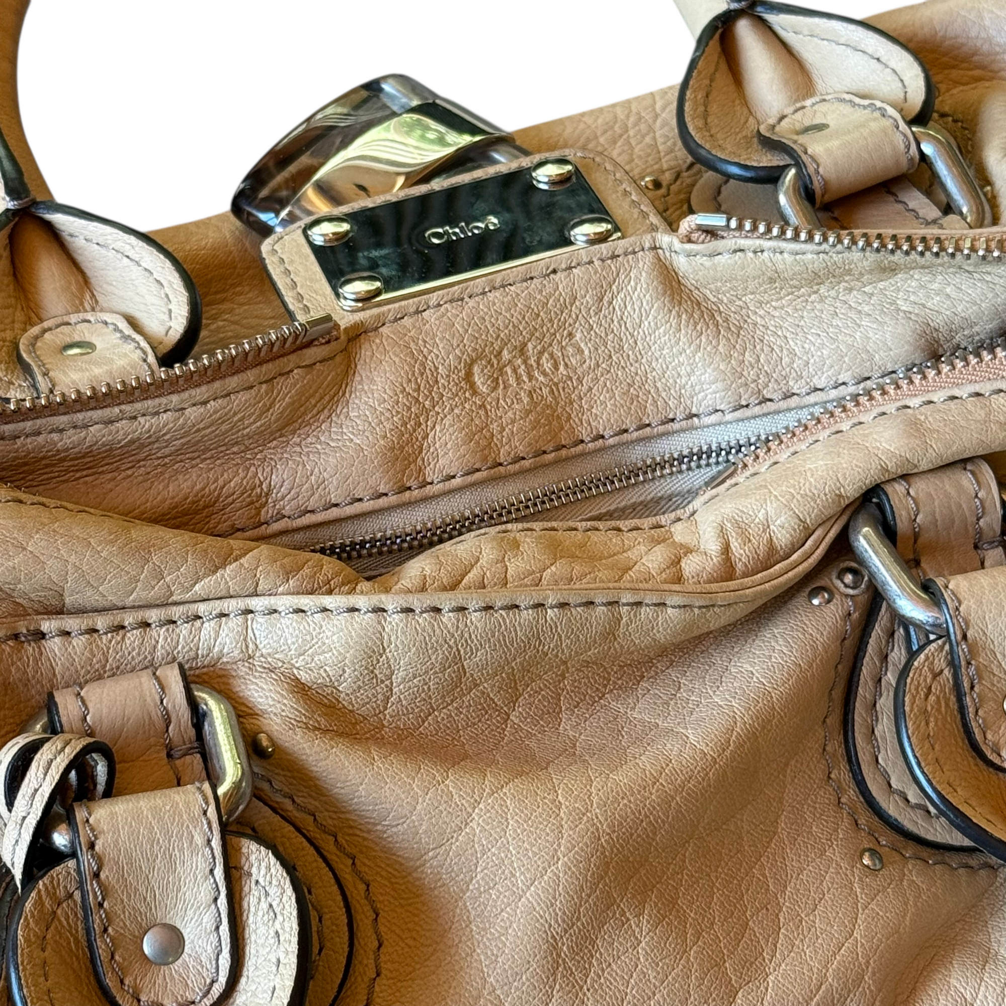 chloé 2000s yellow paddington bag